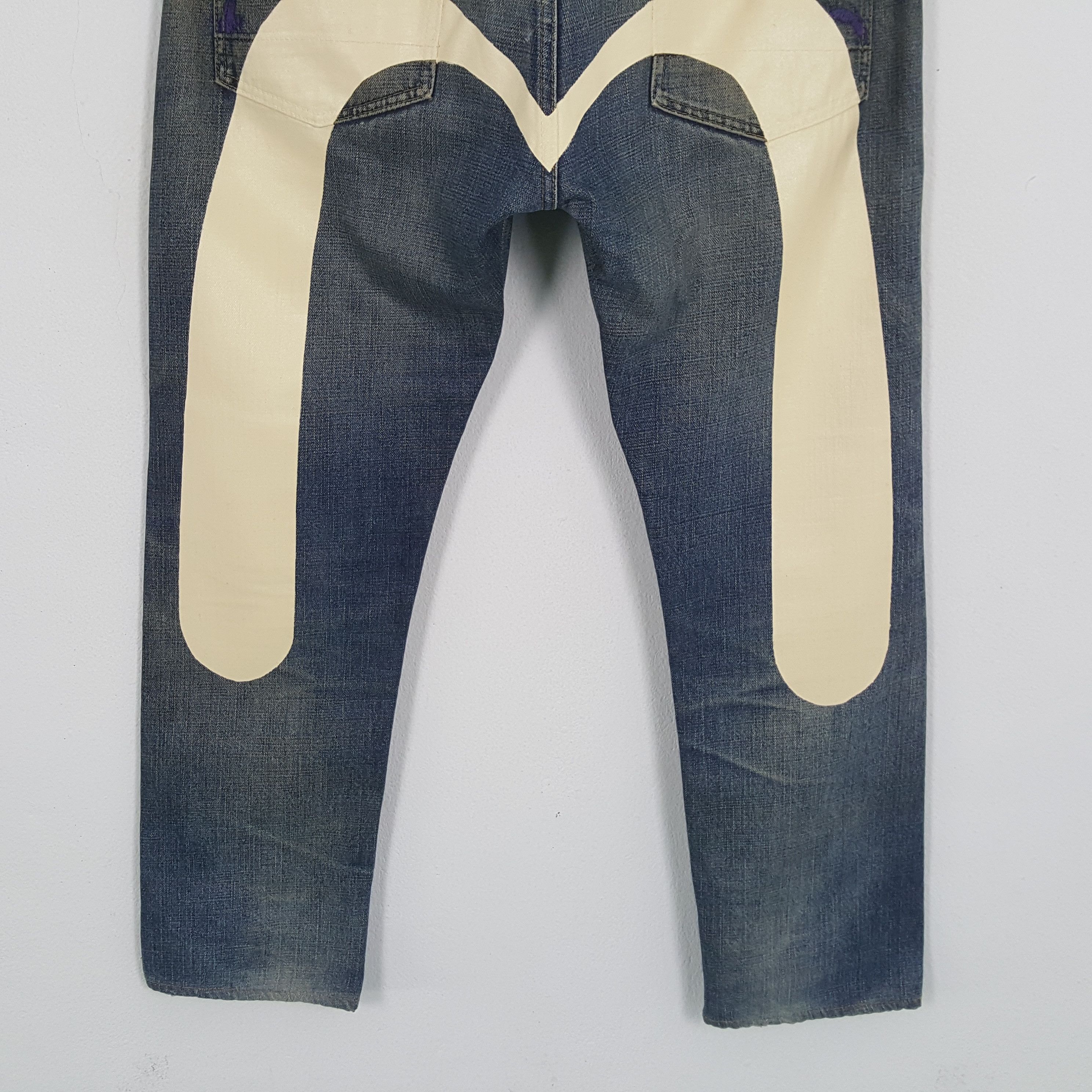 Japanese Brand × Vintage EVISU Japanese Brand Streetwear Custom Daicock Jeans Size US 35 - 3 Thumbnail