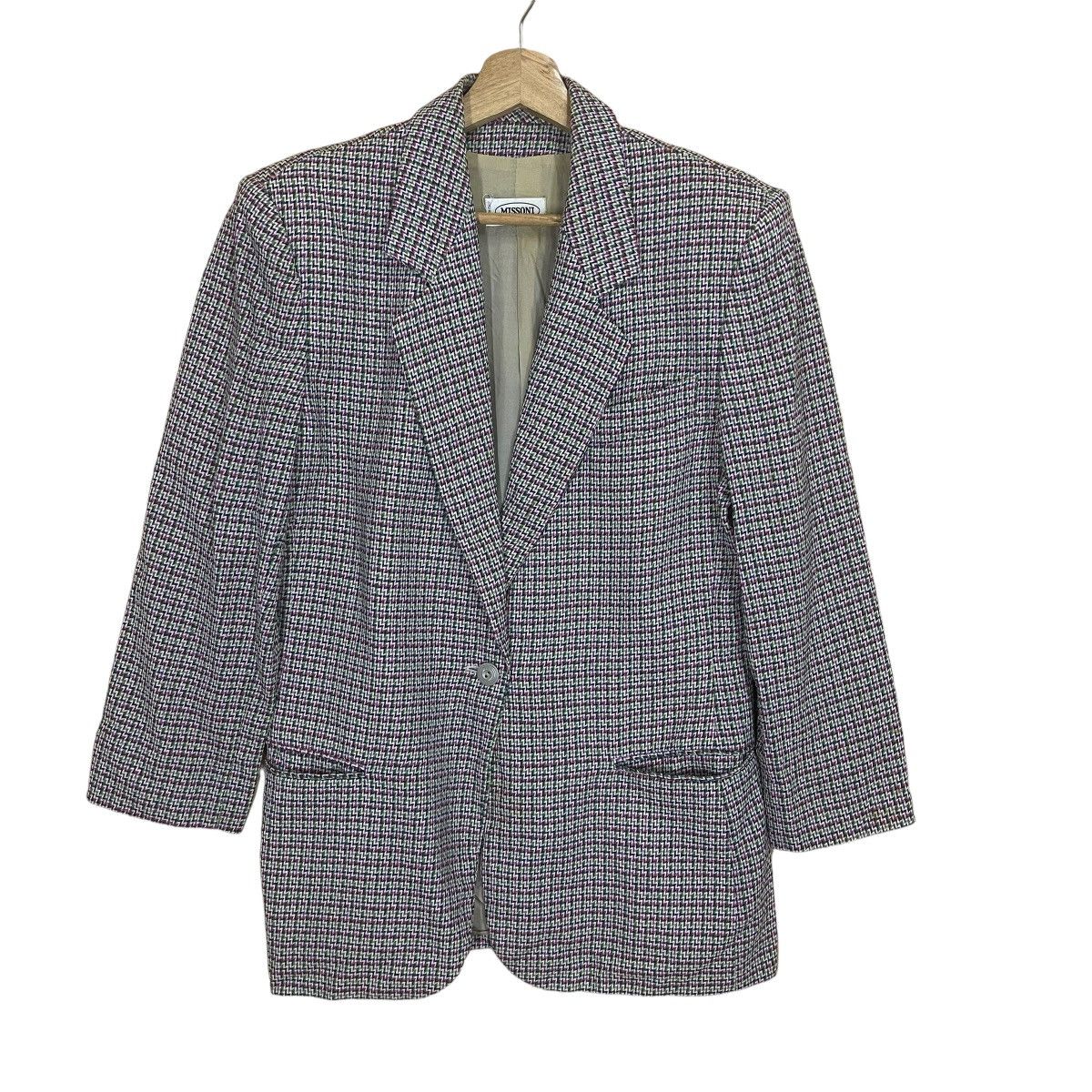 Beauty Beast Vintage 90s Missoni Donna Button Coat Blazer Size US S / EU 44-46 / 1 - 2 Thumbnail