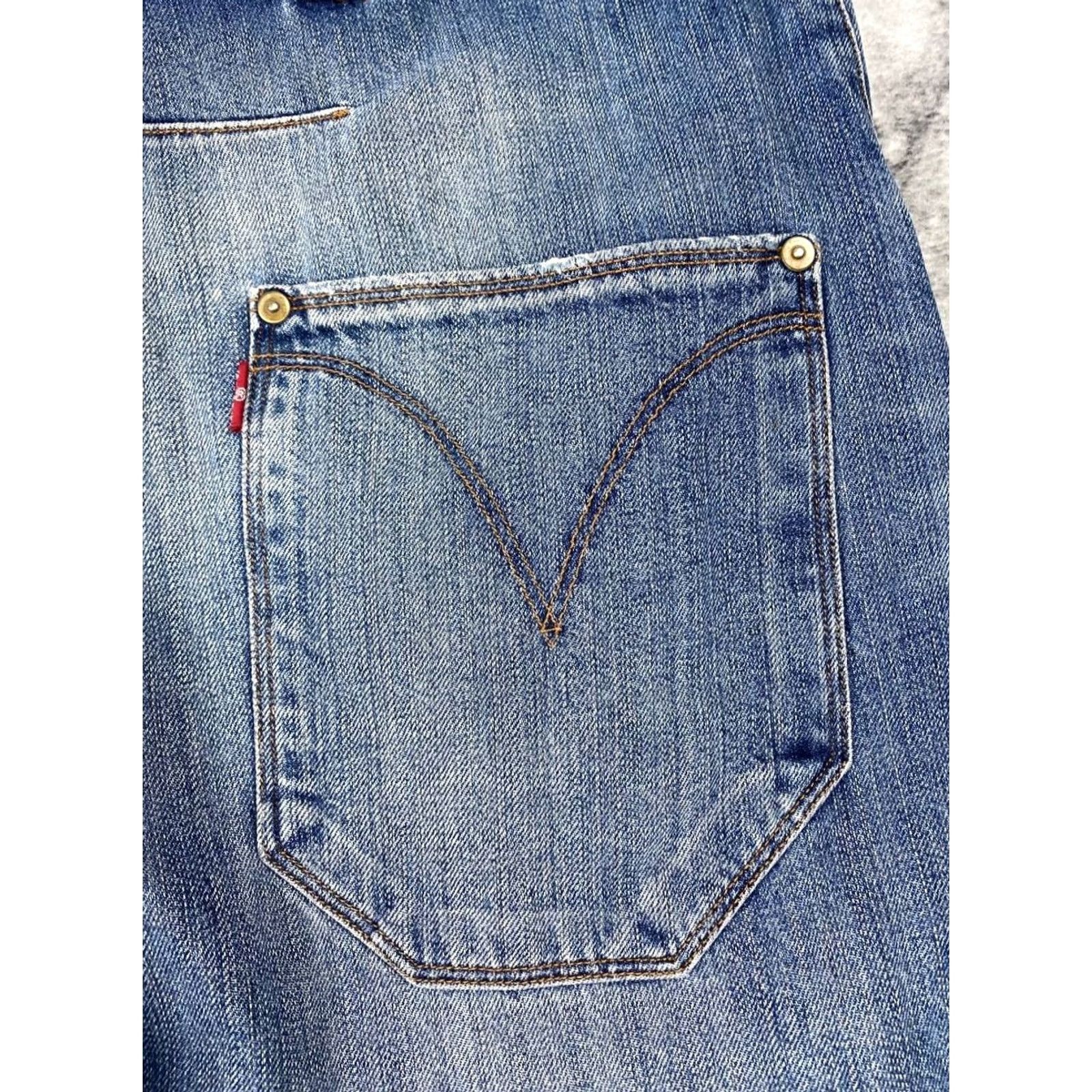 Levi's VINTAGE Levi’s Engineered Twisted Seams Cinch Denim Jeans Men Size 34х34 Blue Size US 34 / EU 50 - 4 Thumbnail