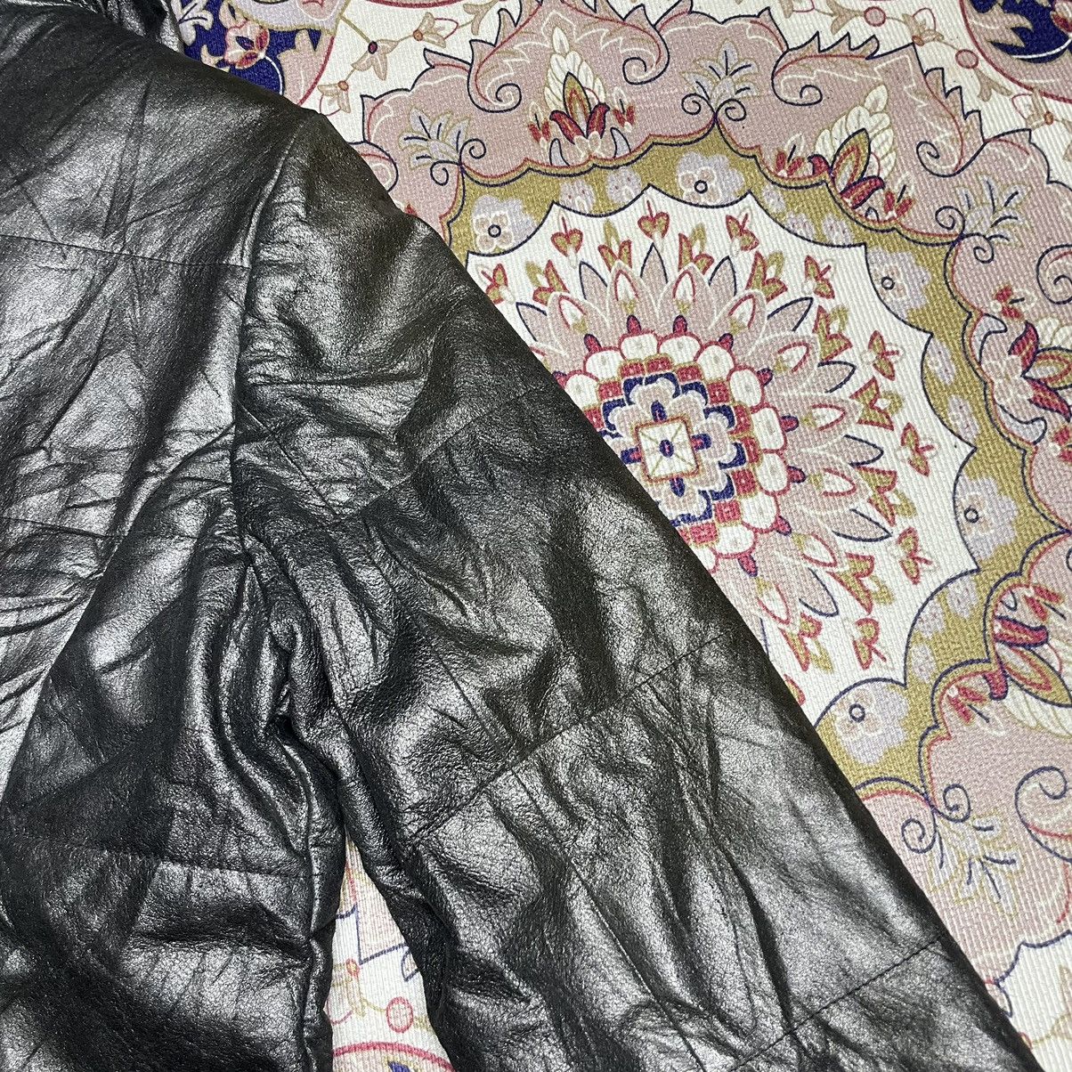 Kansai Yamamoto Kansai Bis by Kansai Yamamoto PU Leather Puffer Jacket Size M / US 6-8 / IT 42-44 - 17 Thumbnail
