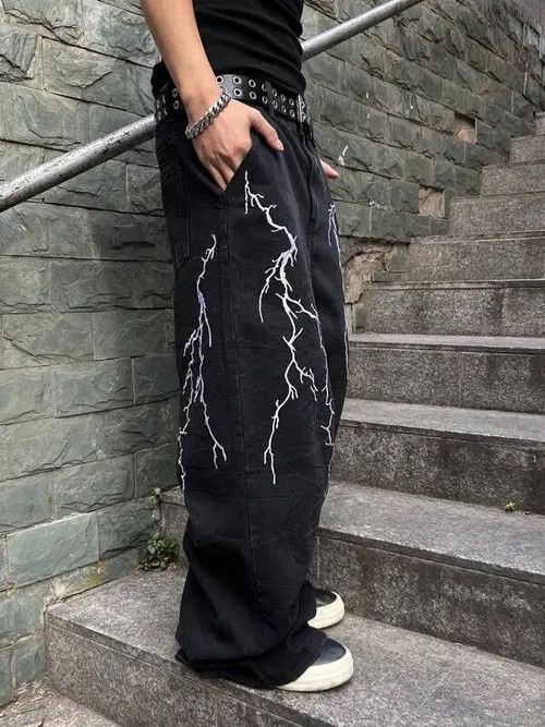 Jean × Vintage Modern VINTAGE 90s baggy jeans pants Size US 32 / EU 48 - 4 Thumbnail