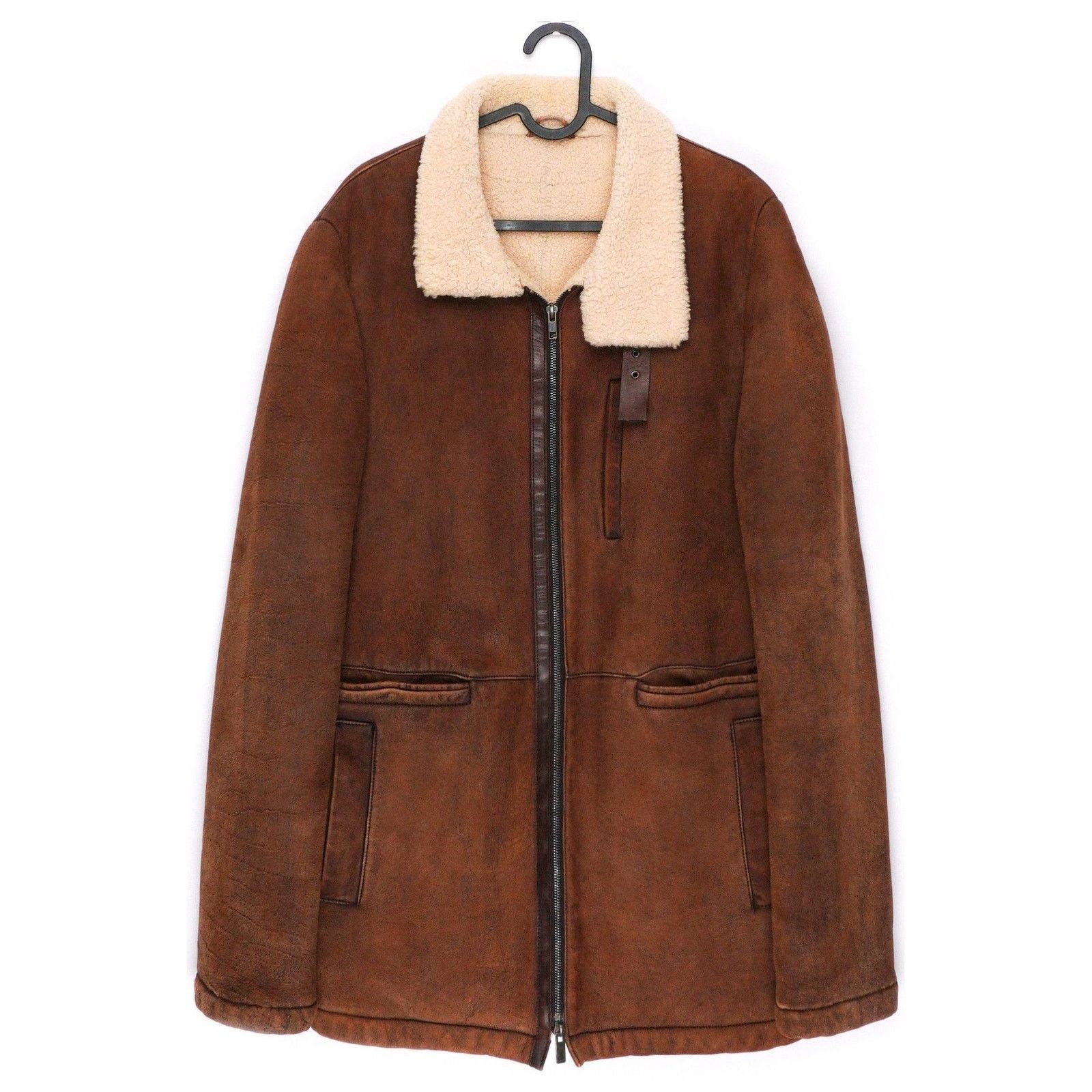 ジャケット・アウター 90s jil sander real leather coat 90's] Old JIL SANDER Leather Jacket Size.48