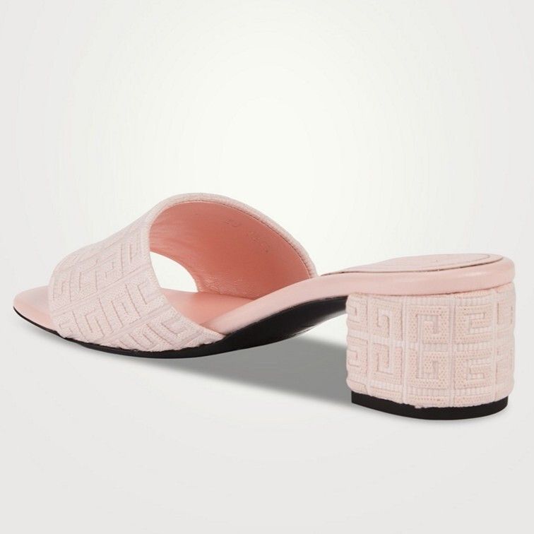 Givenchy 4G Block Heel Slide Sandals in Tender Pink US 10 MSRP $775 Size US 10 / IT 40 - 3 Thumbnail