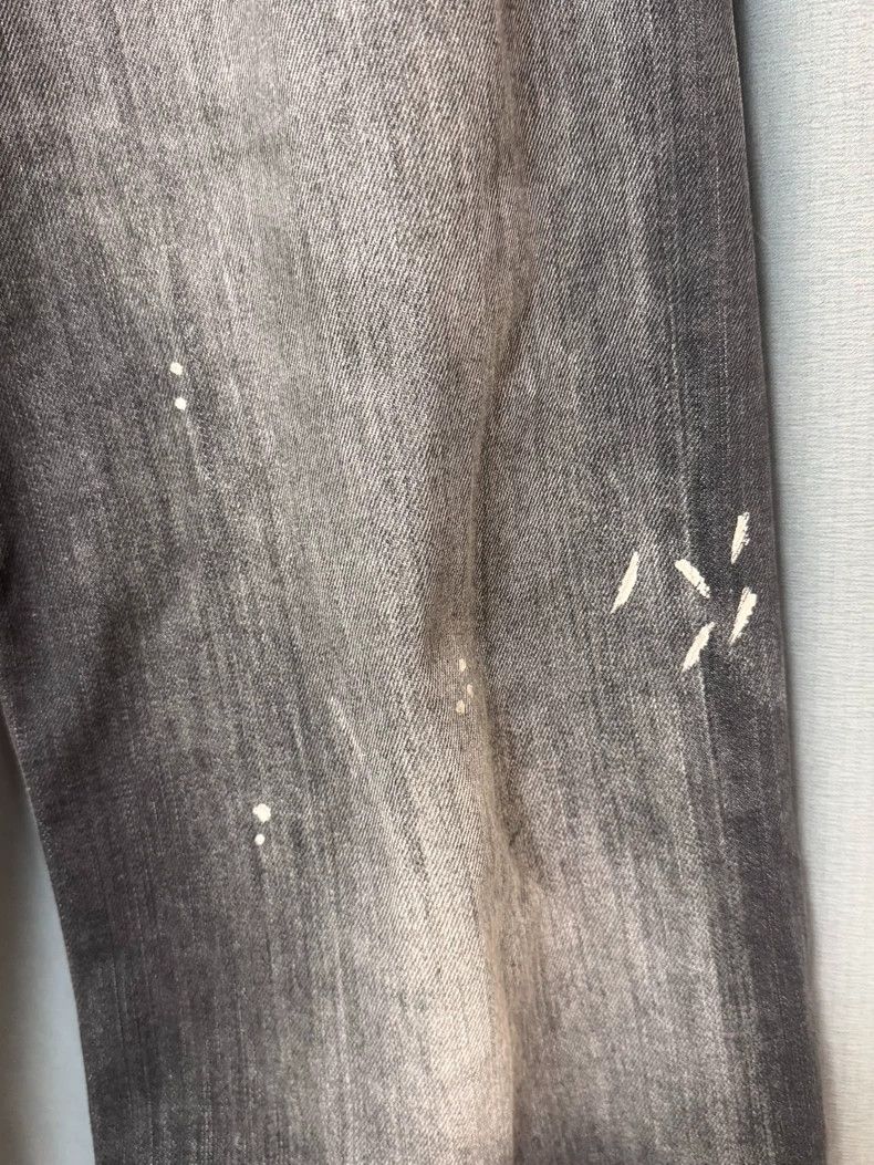 Acne Studios Acne Studios Splashed ink stained black wide-leg jeans Size US 32 / EU 48 - 7 Thumbnail