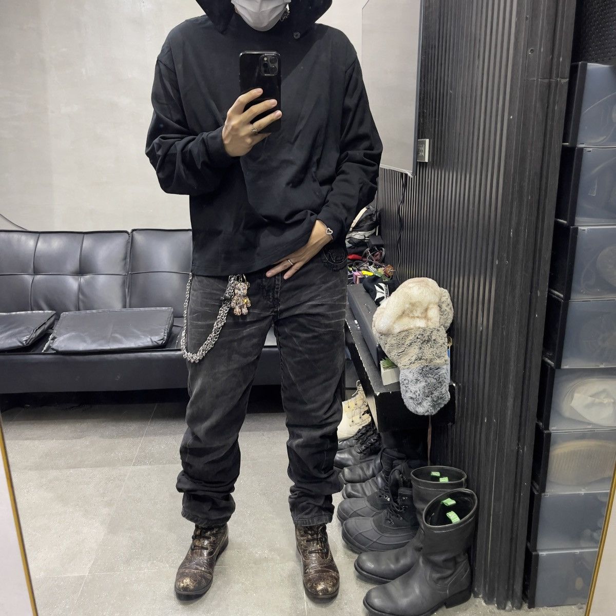Gianni Barbato Very rare gianni barbato destroyed leather boots Size US 8.5 / EU 41-42 - 1 Thumbnail