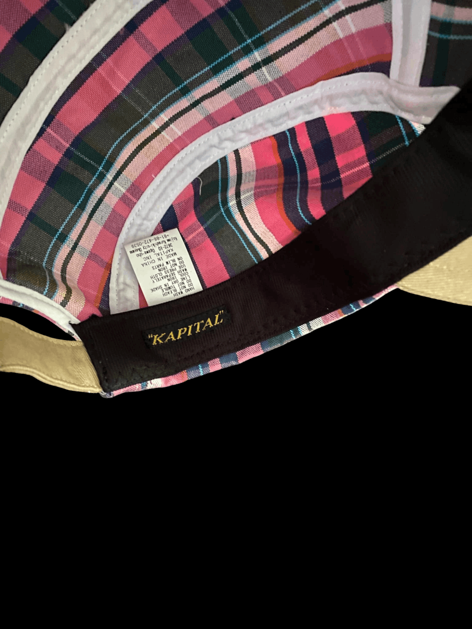 Kapital Kapital 5 Panel Hat Cap Plaid Pattern Size ONE SIZE - 7 Thumbnail