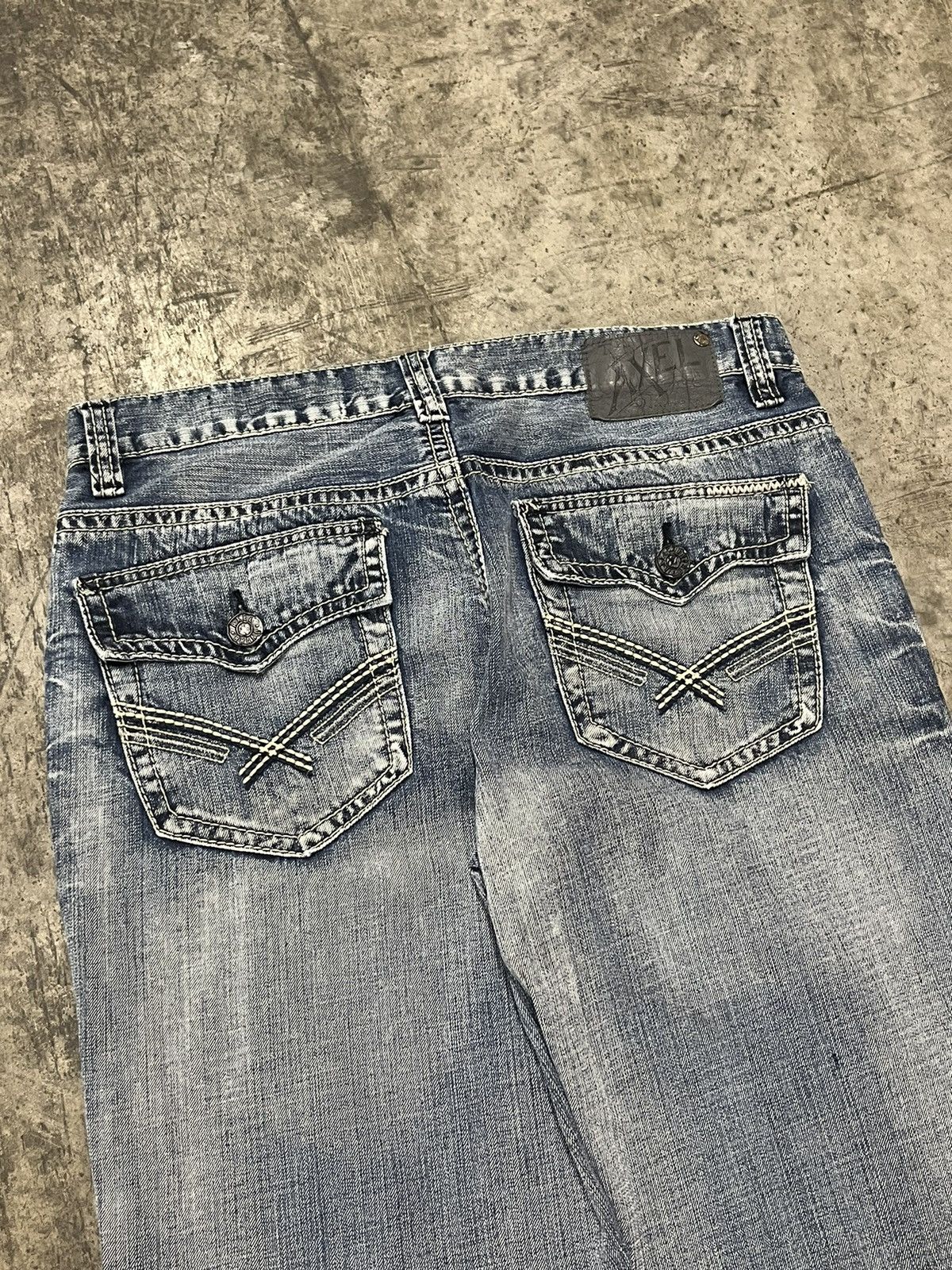 Vintage Y2k baggy fit denim pants skater hype rare wide leg Size US 34 / EU 50 - 4 Thumbnail