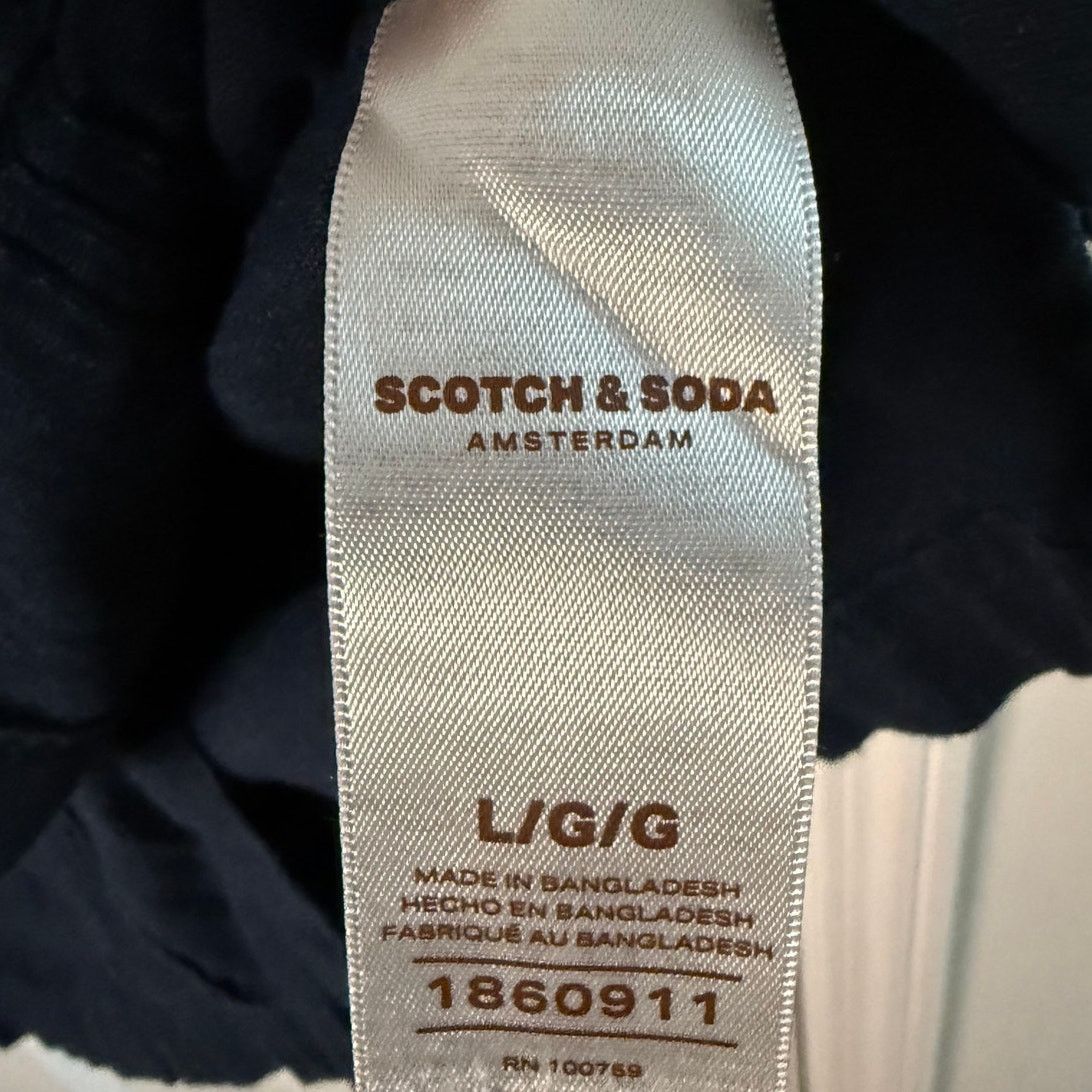 Scotch & Soda Scotch & Soda Men's Button Down Navy Blue Size Large Size US L / EU 52-54 / 3 - 5 Thumbnail