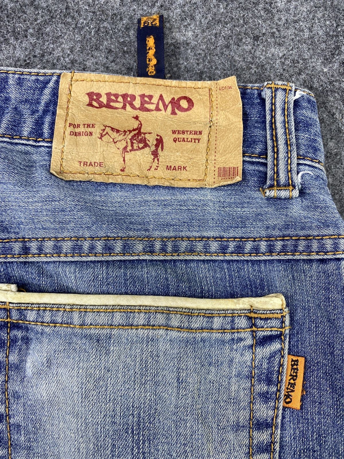Japanese Brand × Jean Beremo Blue Wash Flare Jeans - J992 Size 29" - 11 Thumbnail