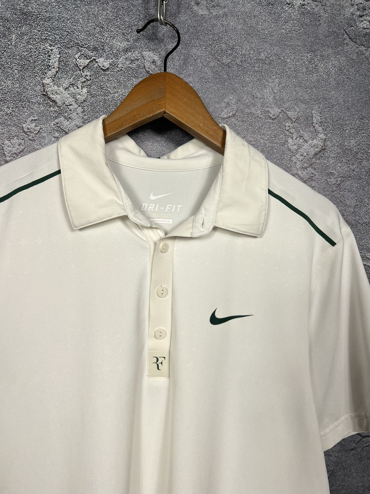 Nike Nike Court Roger Federer RF 2011 Wimbledon Tennis Polo Tee Size US L / EU 52-54 / 3 - 4 Thumbnail