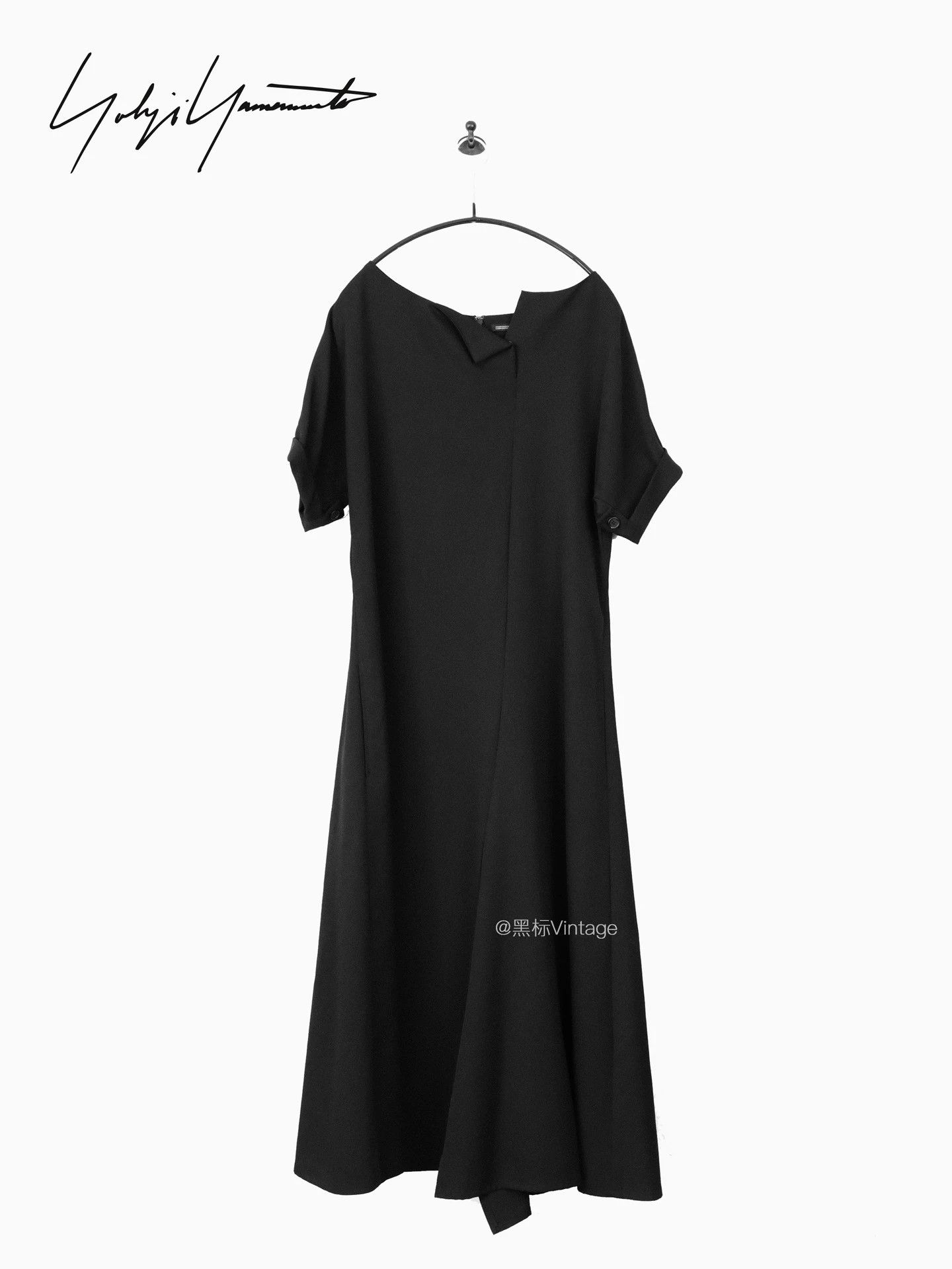 Yohji Yamamoto Yohji Yamamoto 21ss Vtg Collarless Asymmetric ShSl Dr Wmn Size S / US 4 / IT 40 - 1 Thumbnail