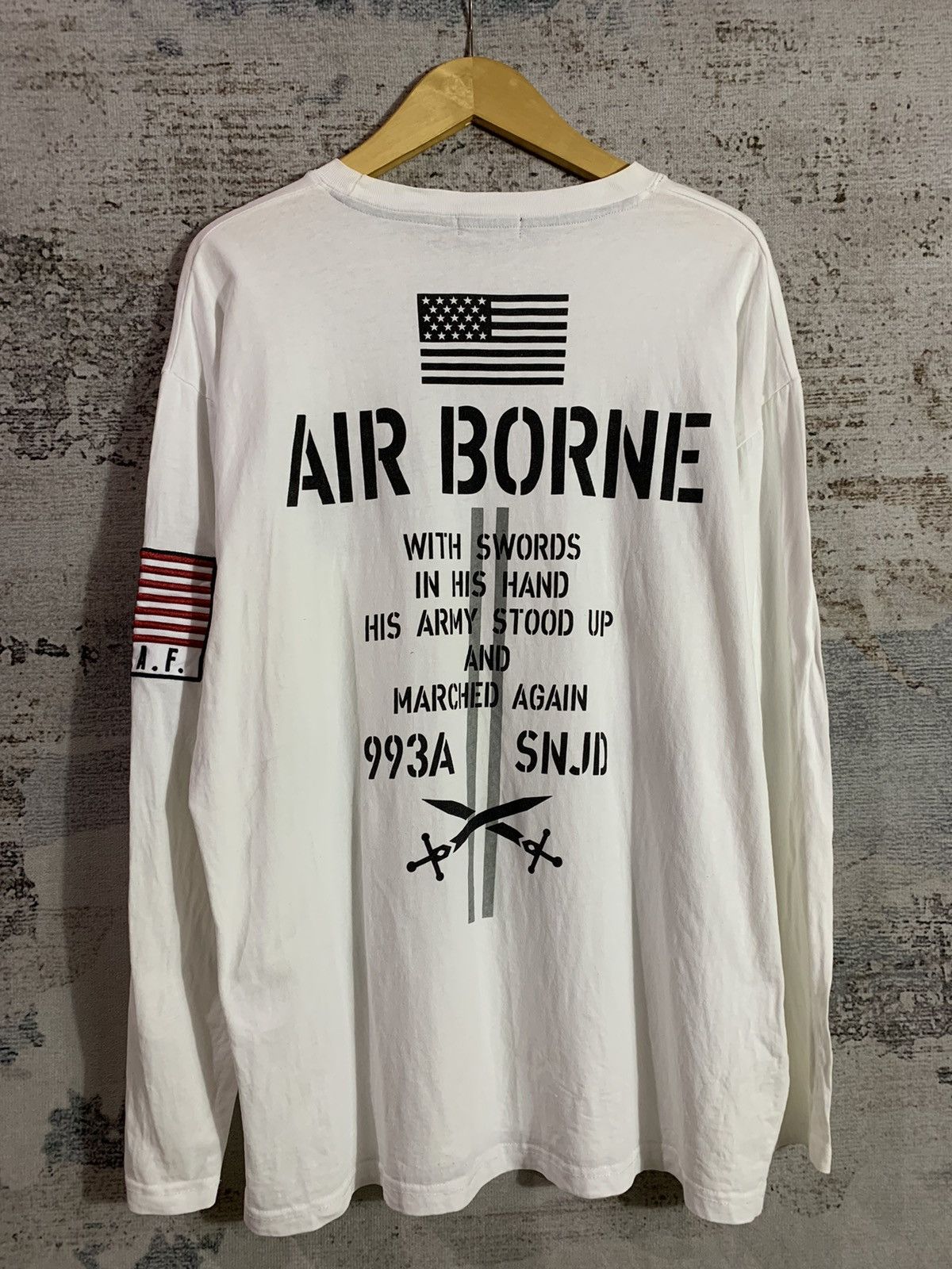 Hysteric Glamour × If Six Was Nine × Le Grande Bleu (L.G.B.) Air Borne Poem Long sleeve Japanese Style Size US L / EU 52-54 / 3 - 2 Thumbnail