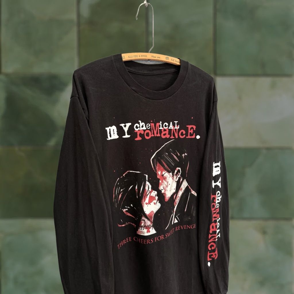 Y2K My Chemical Romance Three Cheers For Revenge Long Sleeve Shirt XL Black Mens Adult XL