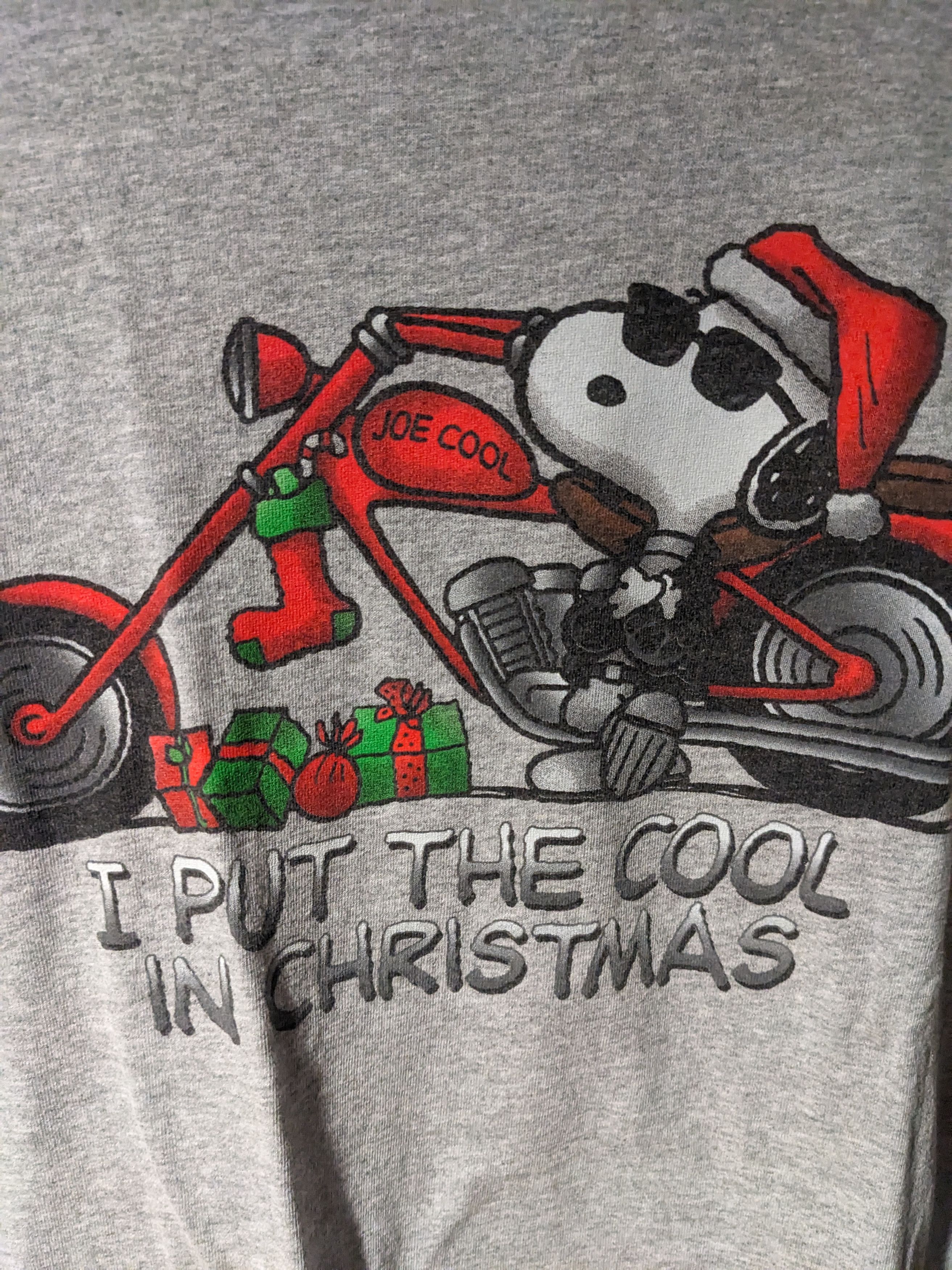 Peanuts × Vintage Vintage Y2K Snoopy Be Cool Christmas Peanuts Large T-Shirt Size US L / EU 52-54 / 3 - 2 Thumbnail