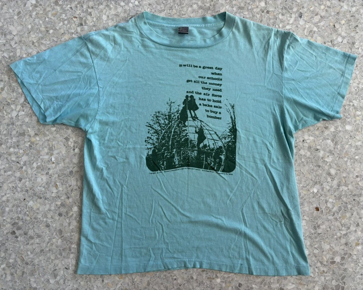 Vintage 70s Womans International League for Peace & Freedom Antiwar Size US XL / EU 56 / 4 - 1 Thumbnail