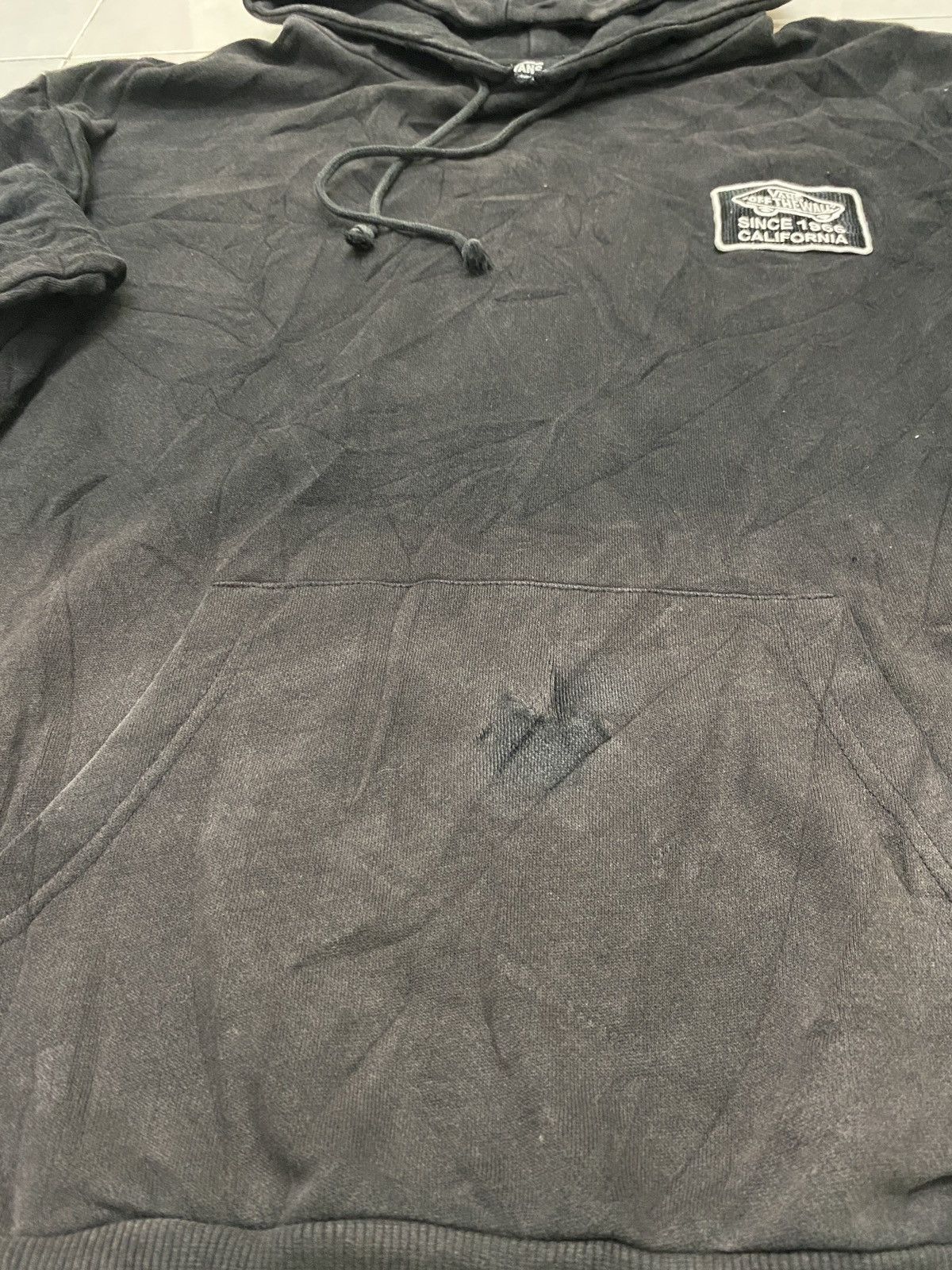 Other Vans “Off The Wall” Black Faded Hoodie Size US XL / EU 56 / 4 - 5 Thumbnail