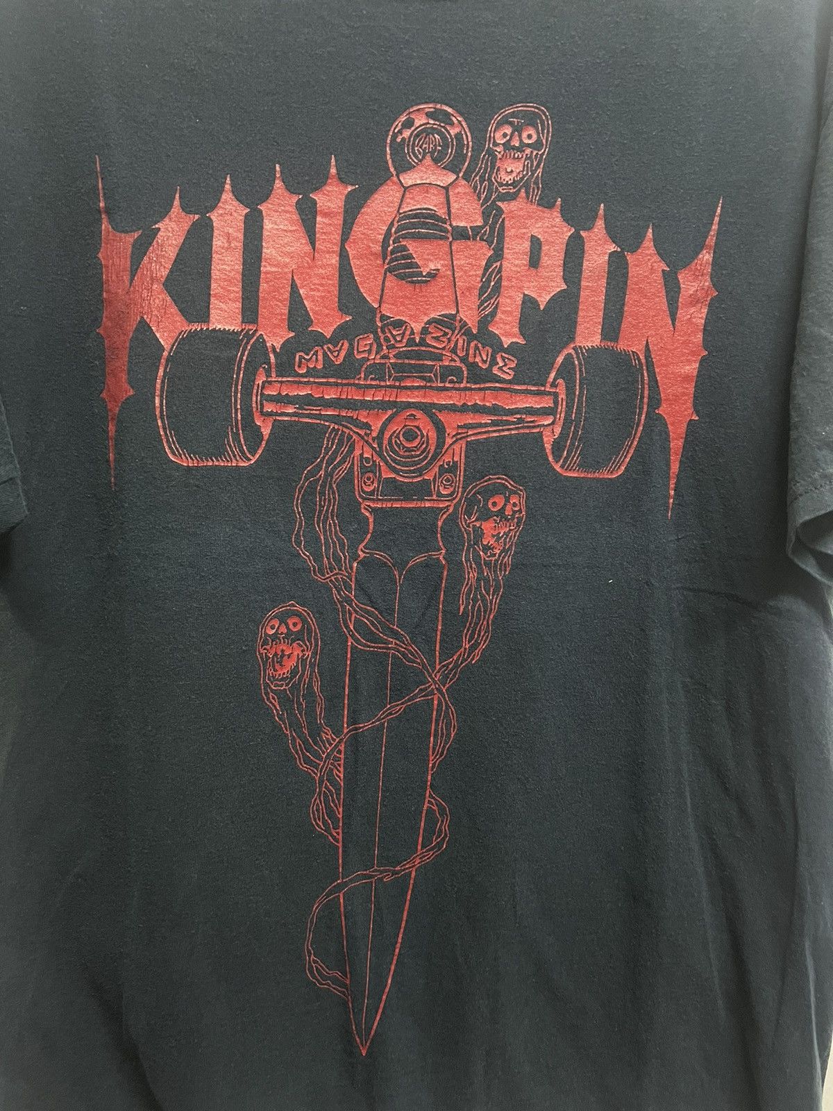 Santa Cruz Skateboards × Vintage Vintage 90’s Kingpin Magazine Skate Tee Size US L / EU 52-54 / 3 - 2 Thumbnail