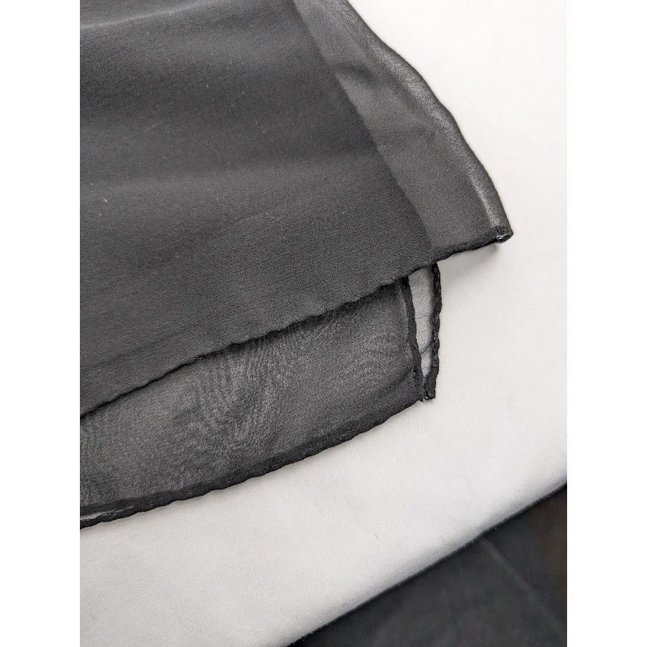 Saint Laurent Paris o1rshd1 Size: OS / Lavalliere Pointe Droite Scarf in Black Size ONE SIZE - 4 Thumbnail