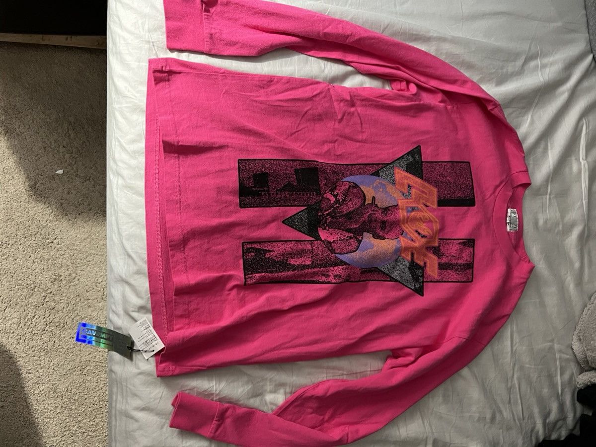 image of Cav Empt Long Sleeve Shirt in Pink, Men's (Size Large)