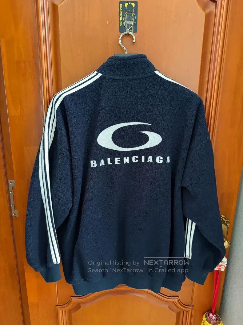 Balenciaga Balenciaga Fleece Embroidered Logo Jacket Size US S / EU 44-46 / 1 - 2 Thumbnail