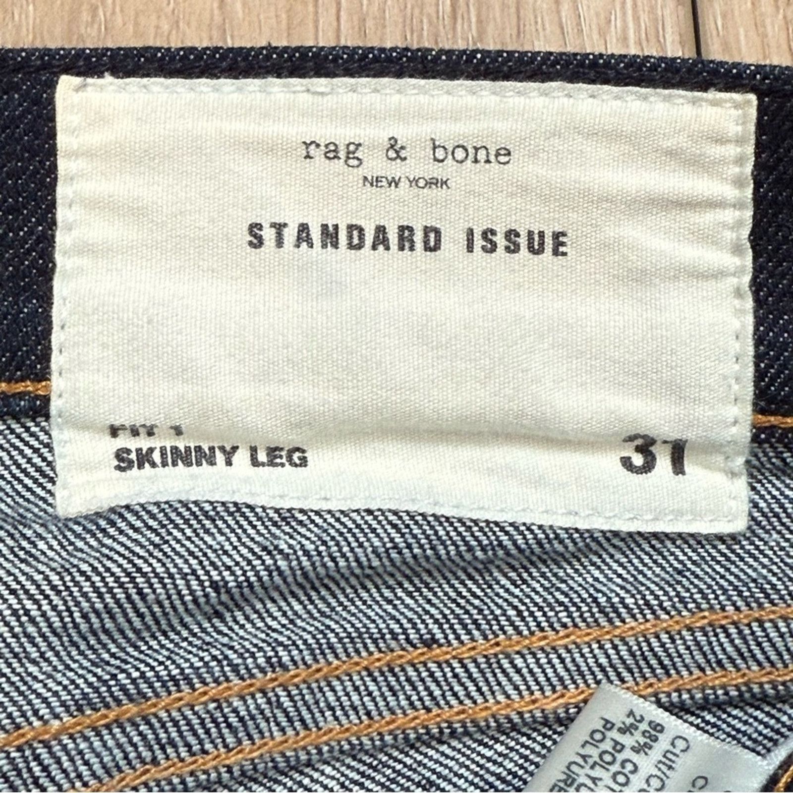 Rag & Bone Rag & Bone Standard Issue Skinny Fit Jeans 31 Size 31" - 7 Thumbnail