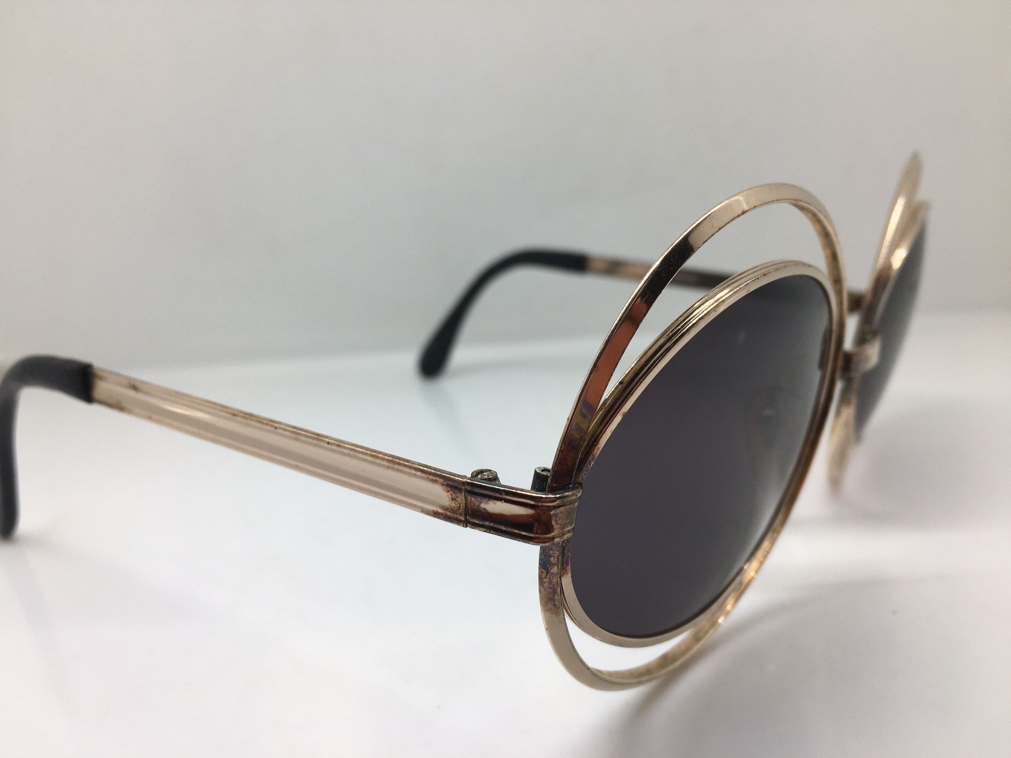 Vintage Vintage 60s Swank Space Age OP ART COUTURE Sunglasses Size ONE SIZE - 2 Thumbnail