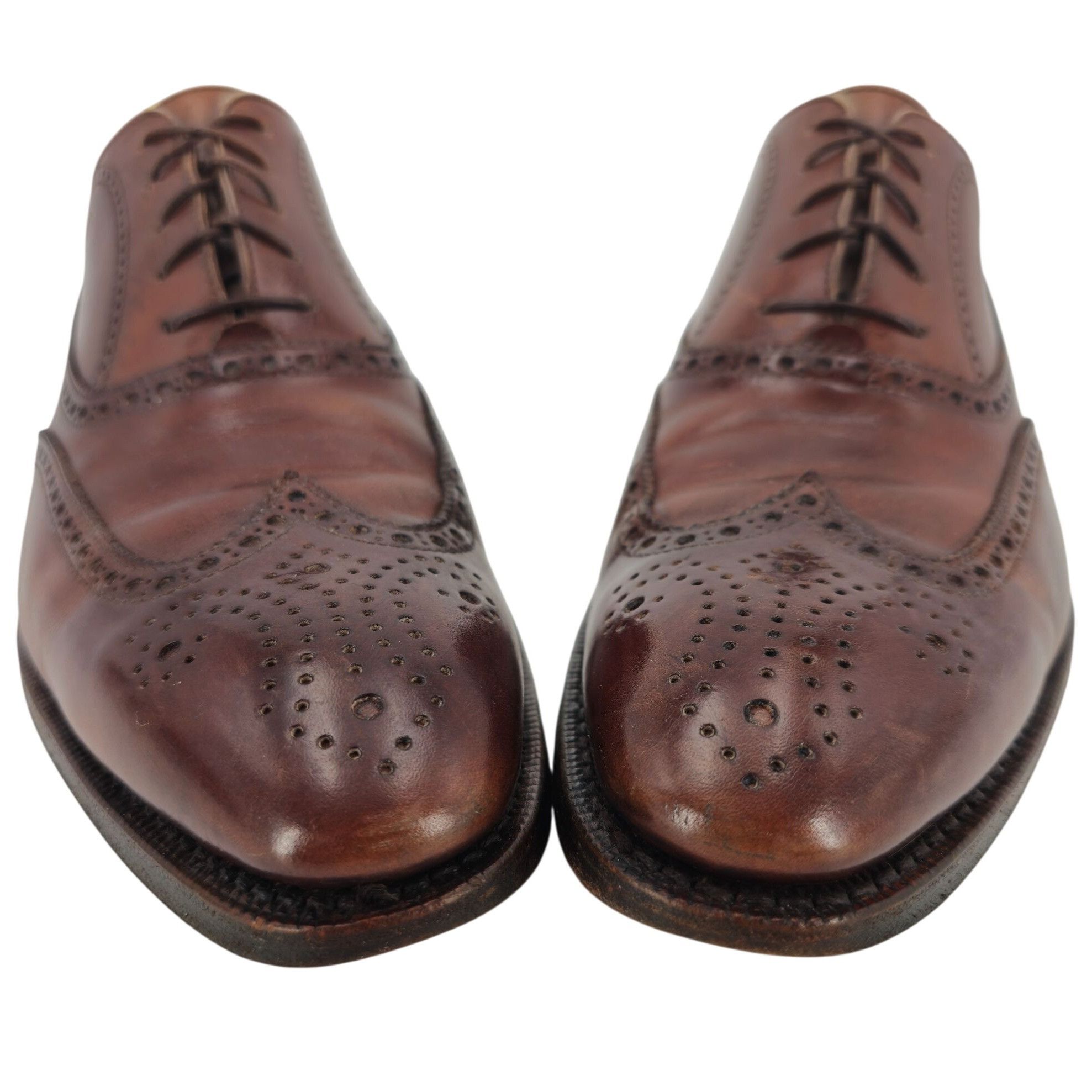 Gravati Gravati Italy Men 8.5 Burnished Brown Leather Dress Shoes Wi Size US 8.5 / EU 41-42 - 6 Thumbnail