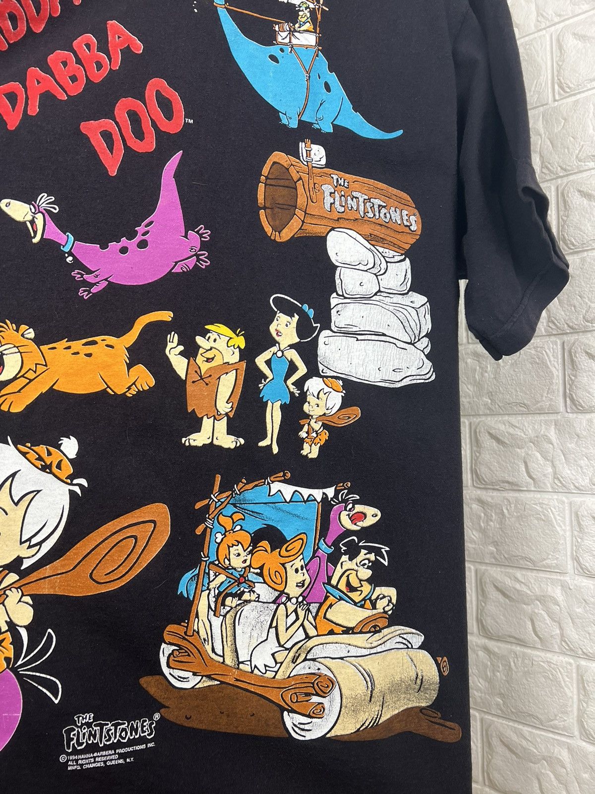 Cartoon Network × Vintage Vintage 1994 The Flintstones All Over Print T-shirt Size US XL / EU 56 / 4 - 5 Thumbnail
