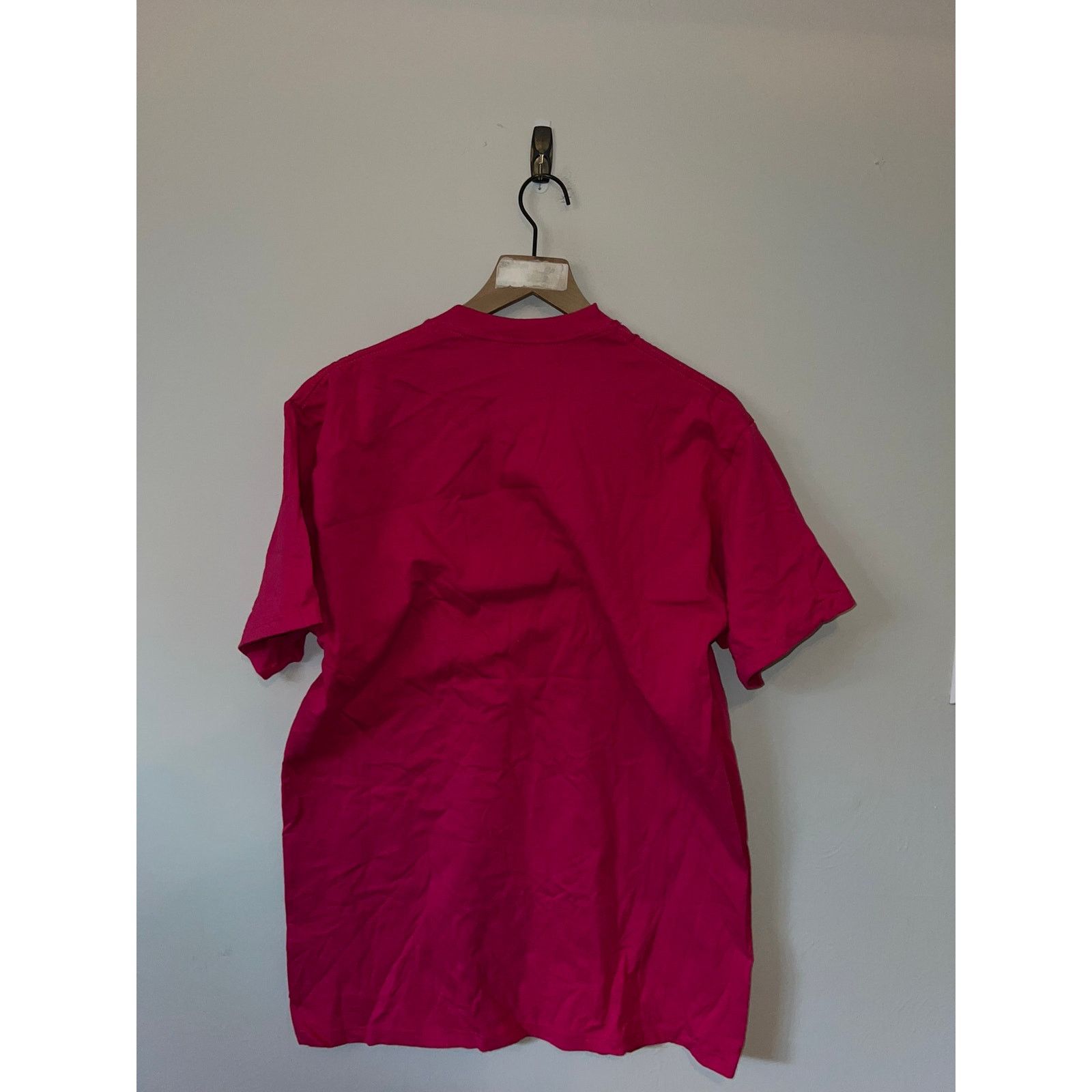 Jerzees 90s Jerzees Pink Blank Shirt Tee Short Sleeve VTG 1990s L Size US L / EU 52-54 / 3 - 6 Thumbnail