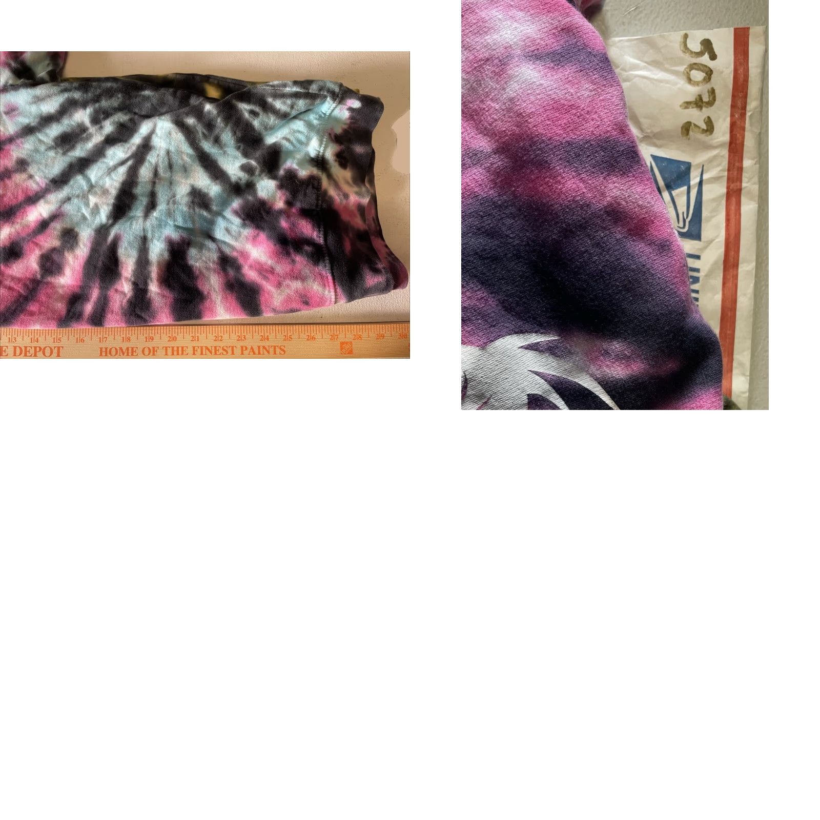 Vintage VINTAGE Six Flags Hoodie Unisex Adults XL Tie Dye Daffy Duck Graphic Print Long Sleeve Pullover Yellow Pink Blue Size US XL / EU 56 / 4 - 8 Thumbnail