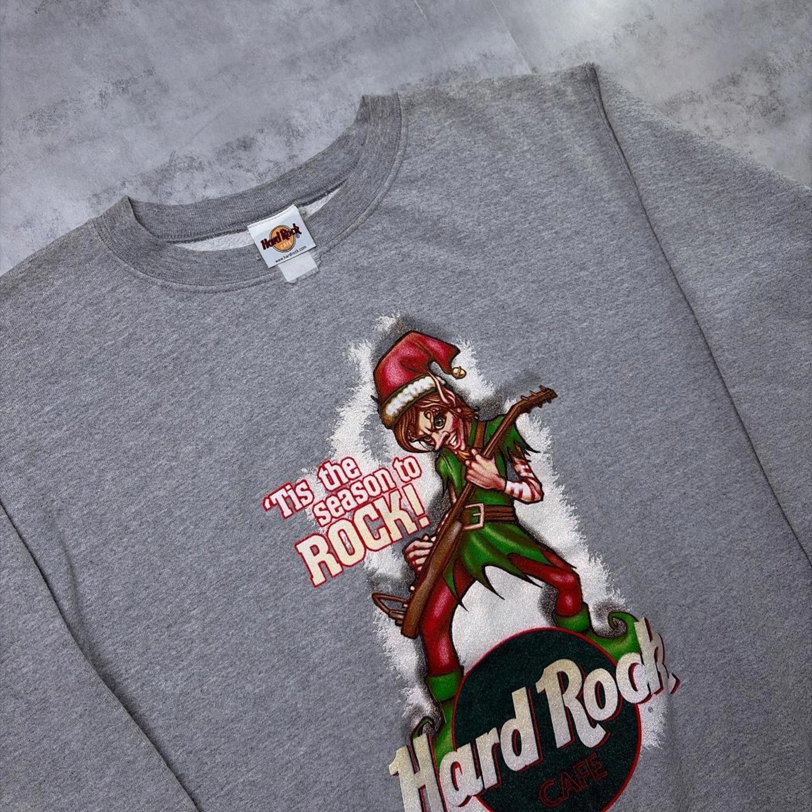 Hard Rock Cafe Vintage Hard Rock Cafe The Season To Rock Crewneck Sweater Size US M / EU 48-50 / 2 - 5 Thumbnail