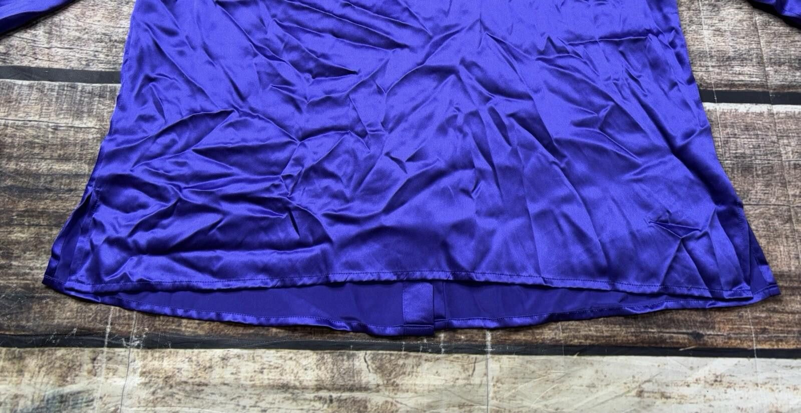 Other Anna & Frank Top Women's Large Silk Satin French Cuffs Size L / US 10 / IT 46 - 9 Thumbnail