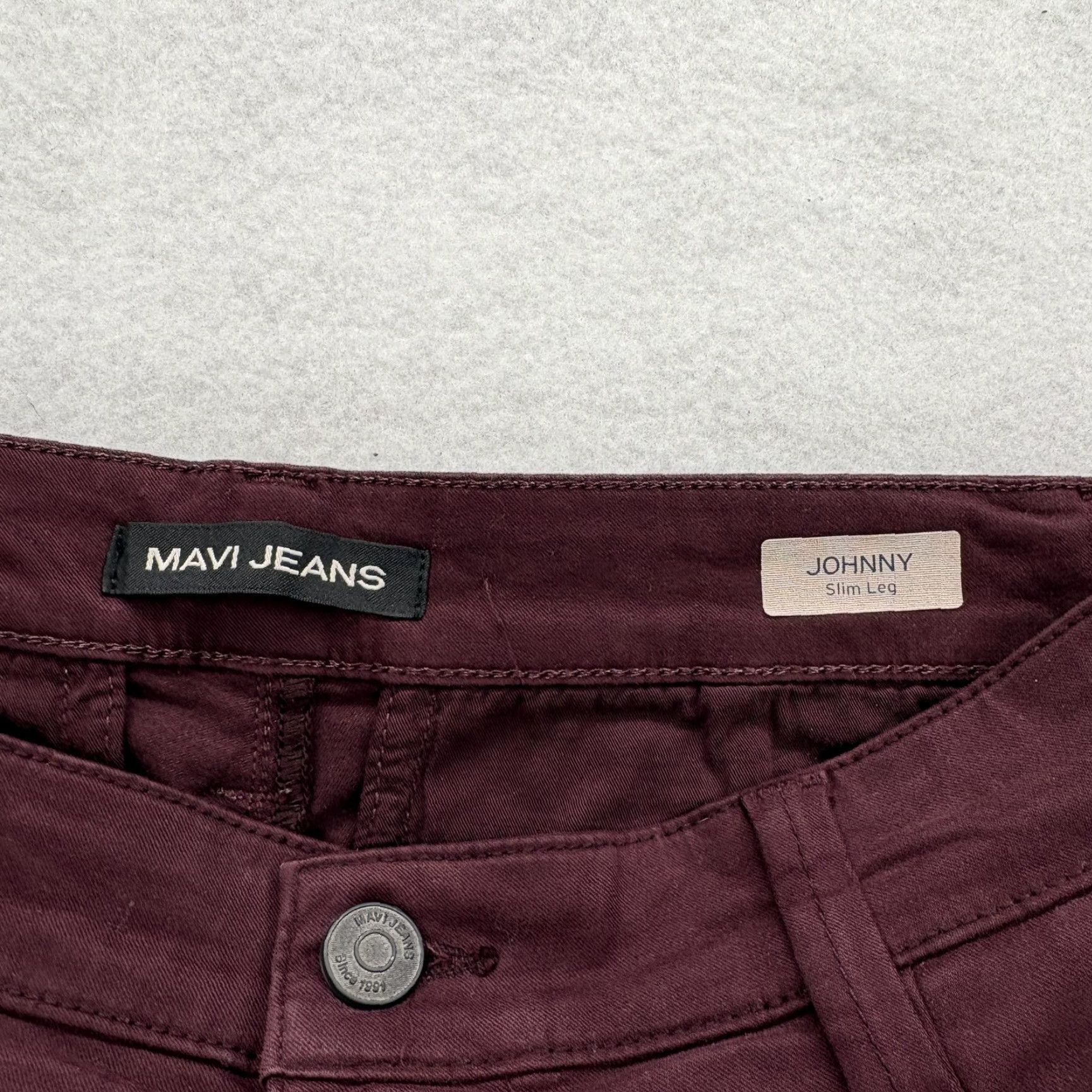 Mavi Mavi Johnny Pants Mens 30x28 Burgundy Slim Leg Chino Twill Stretch Casual Preppy Pants Mens Burgundy Chino Twill Stretch Johnny Size US 30 / EU 46 - 4 Thumbnail