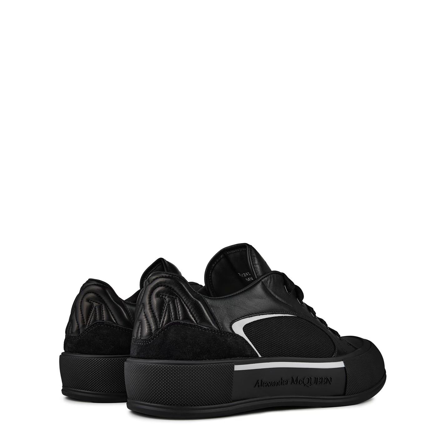 Alexander McQueen o1g2r1mq0326 Deck Sneakers in Black Size US 10 / EU 43 - 2 Thumbnail