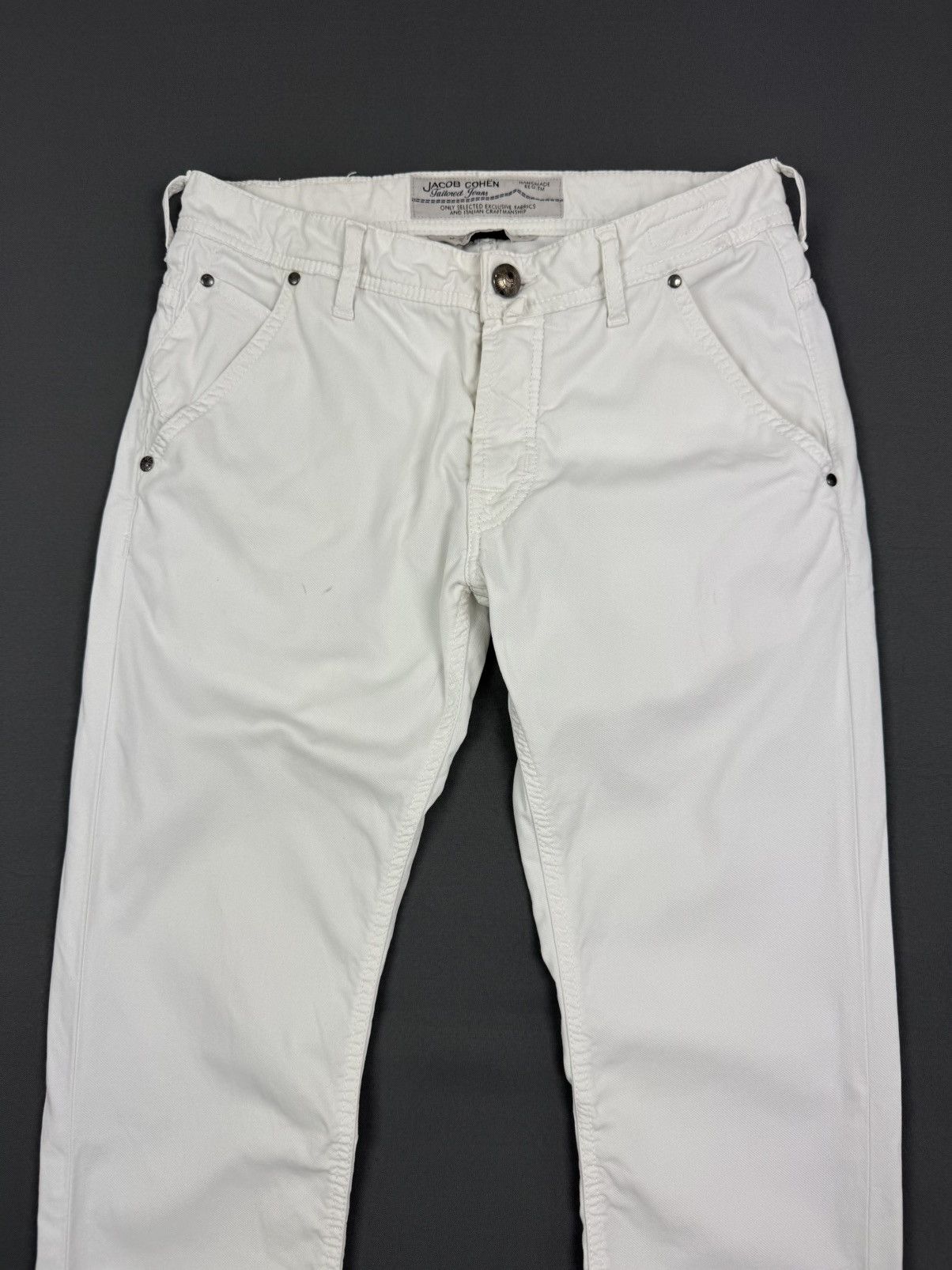 Jacob Cohen Jacob Cohen Style 613 White Comf Pants Made in Italy Size US 32 / EU 48 - 7 Thumbnail