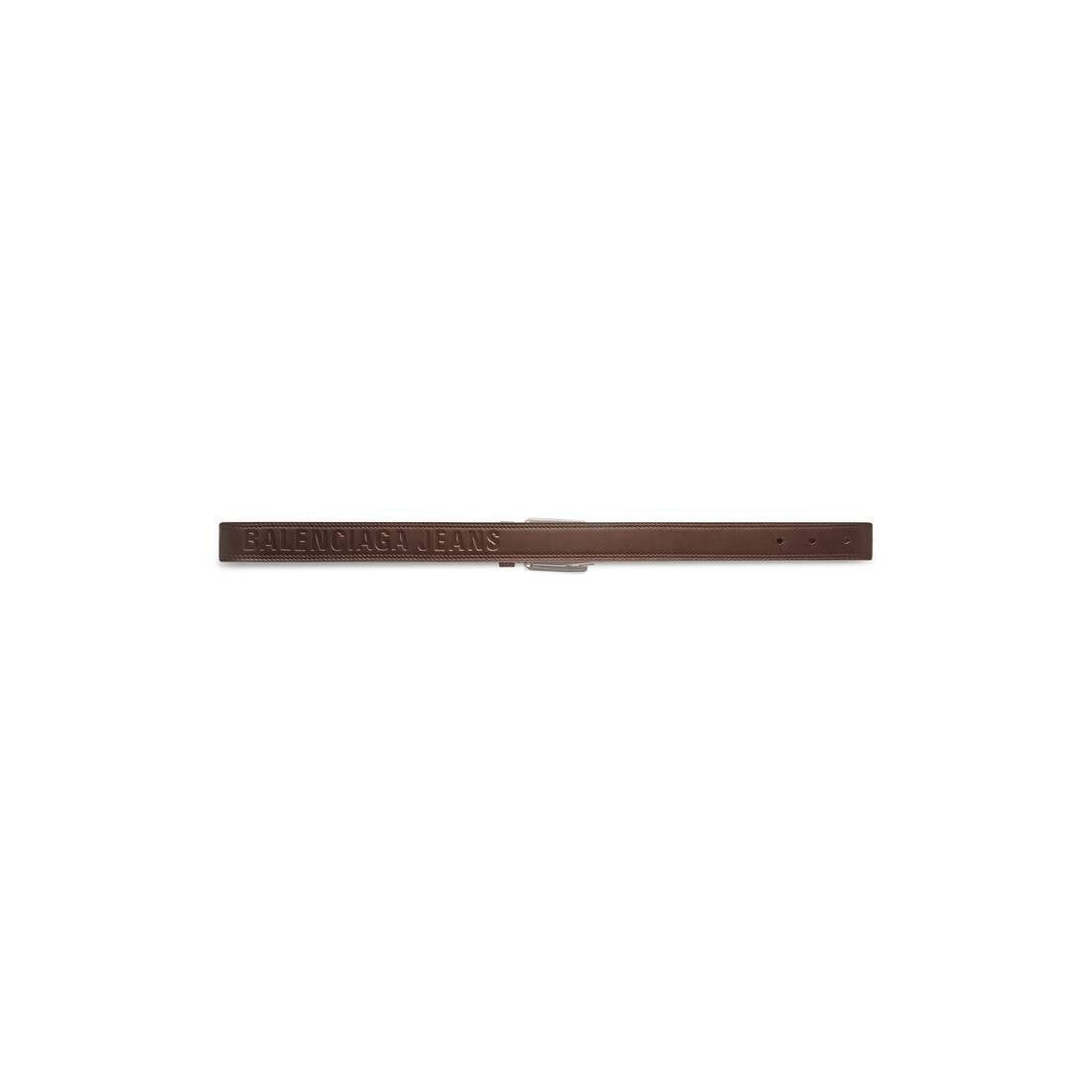 Balenciaga o1s1wg110325 Size: 80 / Jeans Stitch Belt in Brown Size 30 - 2 Thumbnail