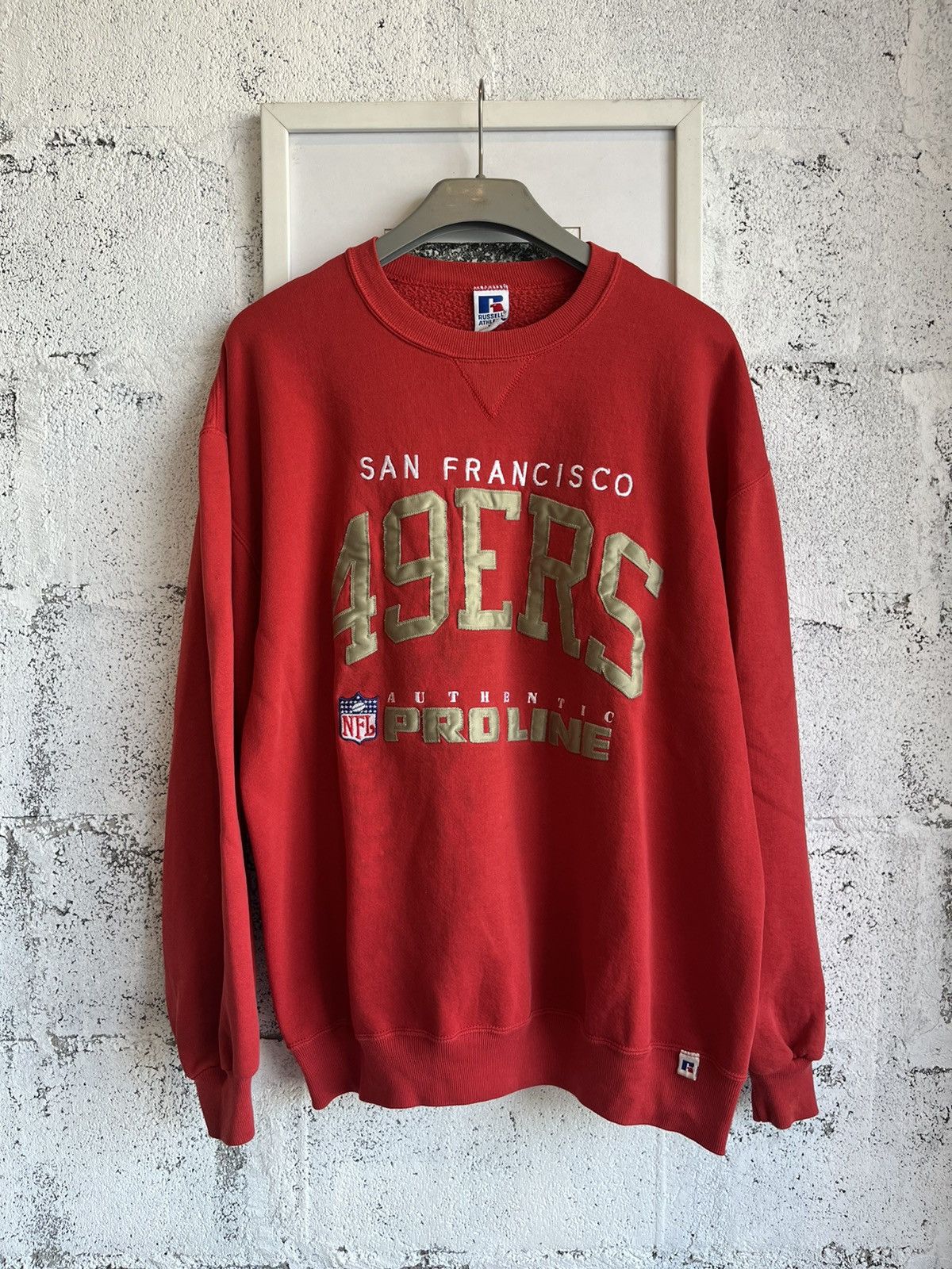 NFL × Vintage Vintage San Francisco 49ERS sweater Team NFL 90’s Size US XL / EU 56 / 4 - 2 Thumbnail