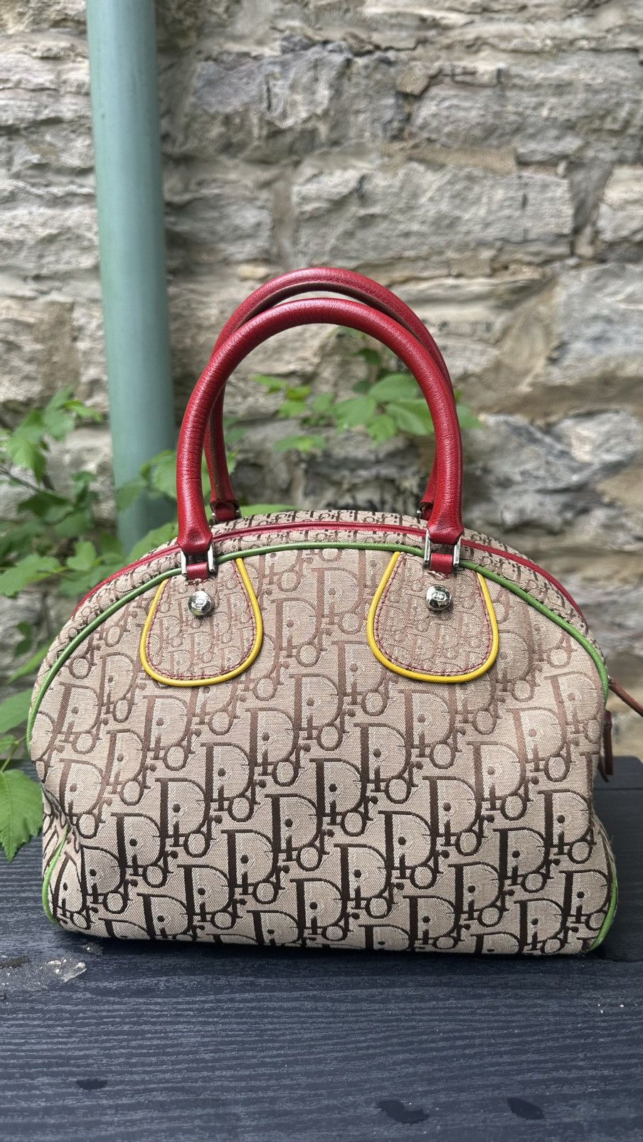 Dior Vintage Dior Trotter Rasta Bowling Bag Size ONE SIZE - 4 Thumbnail