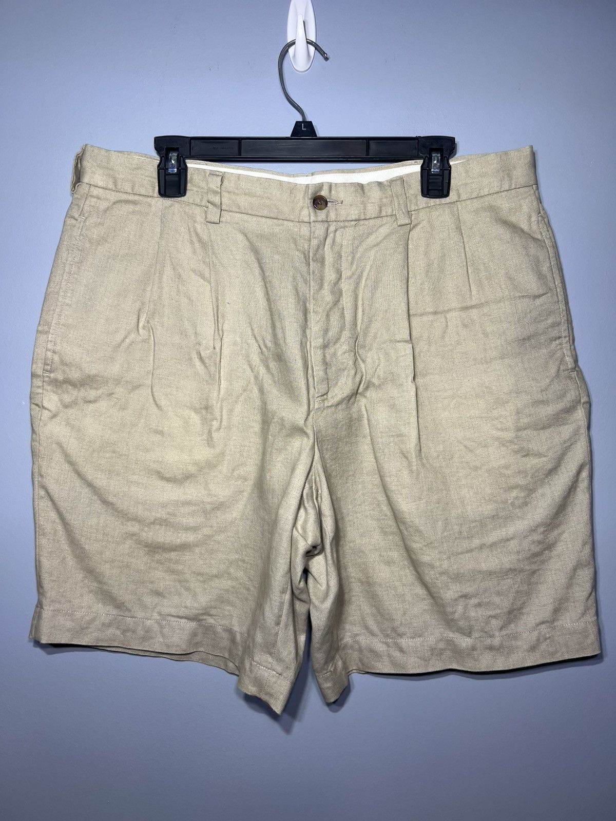 Brooks Brothers Brooks Brothers 346 Men's Pleated 100% Linen Shorts Sz 36 Size US 36 / EU 52 - 1 Thumbnail