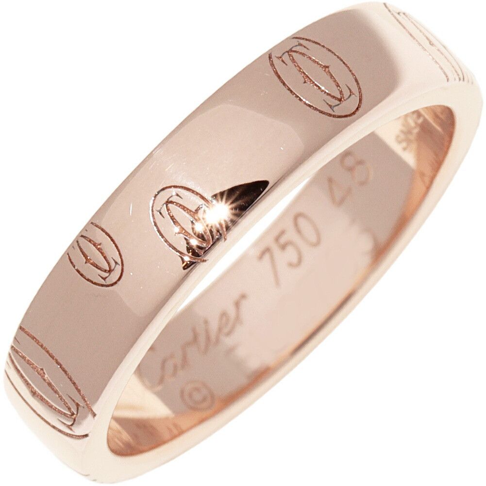 Cartier Cartier Cartier Happy Birthday Au750 Ring Size 8 Crocodile skin Ring B40511 DUTY FREE for USA Size ONE SIZE - 1 Thumbnail