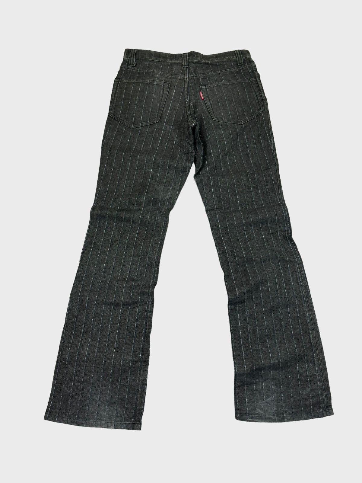 Tornado Mart FLARED TORNADO MART STRIPED BOOTCUT DENIM Size US 28 / EU 44 - 2 Thumbnail