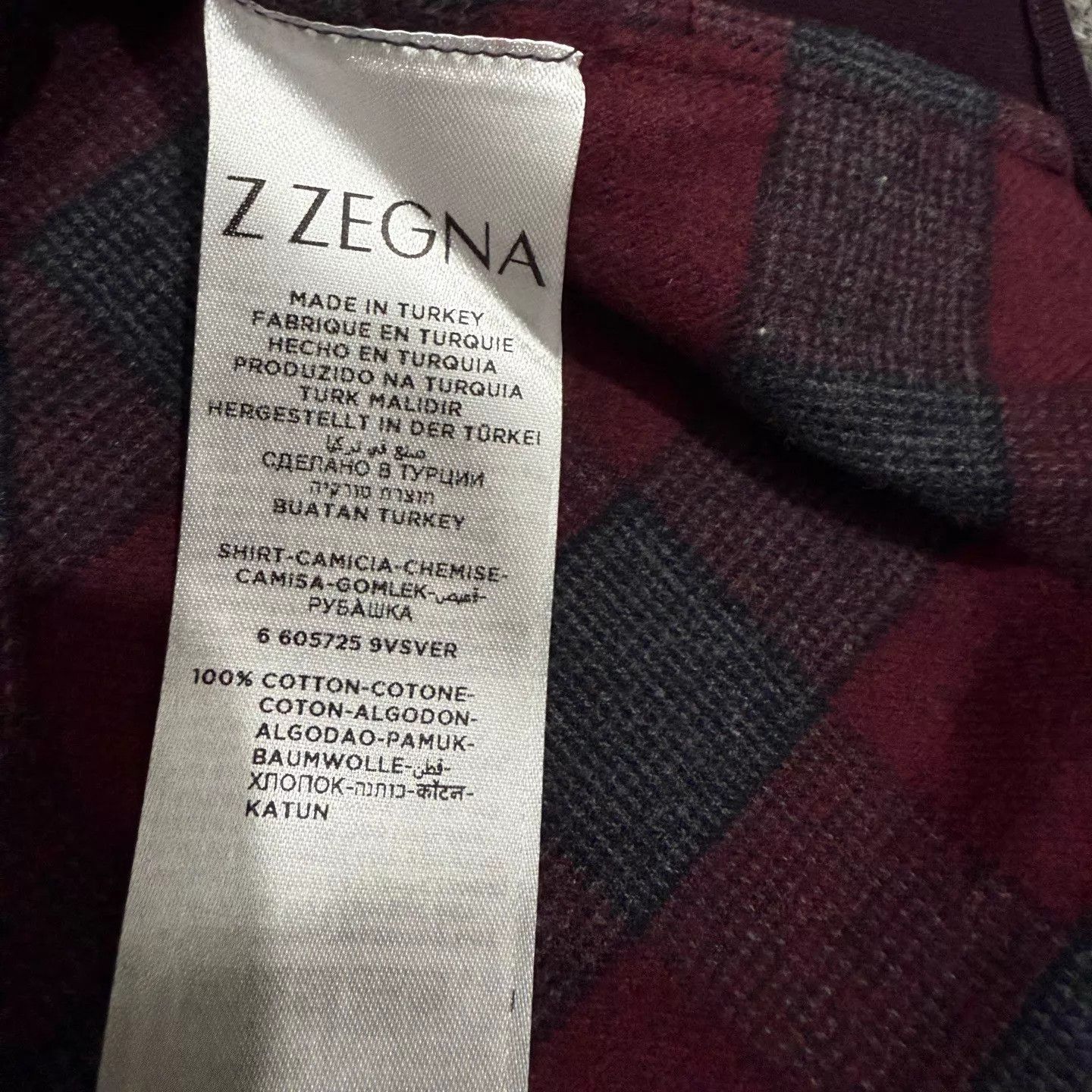 Ermenegildo Zegna Zegna Check Long Sleeve Shirt XL Unused With Tags Size US XL / EU 56 / 4 - 4 Thumbnail