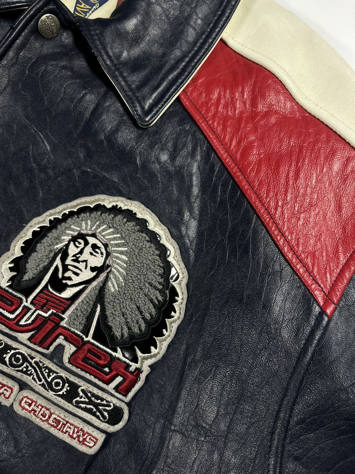 Avirex Avirex Leather Varsity Vintage Jacket Size US XXL / EU 58 / 5 - 13 Thumbnail