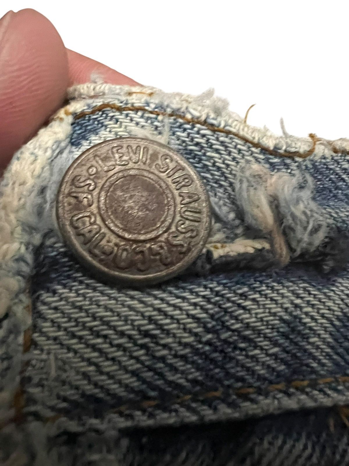 Levi's Reconstruc💥Vintage 70’Levis 501 Rindem Selvedge Sashiko Boro Size US 32 / EU 48 - 12 Thumbnail