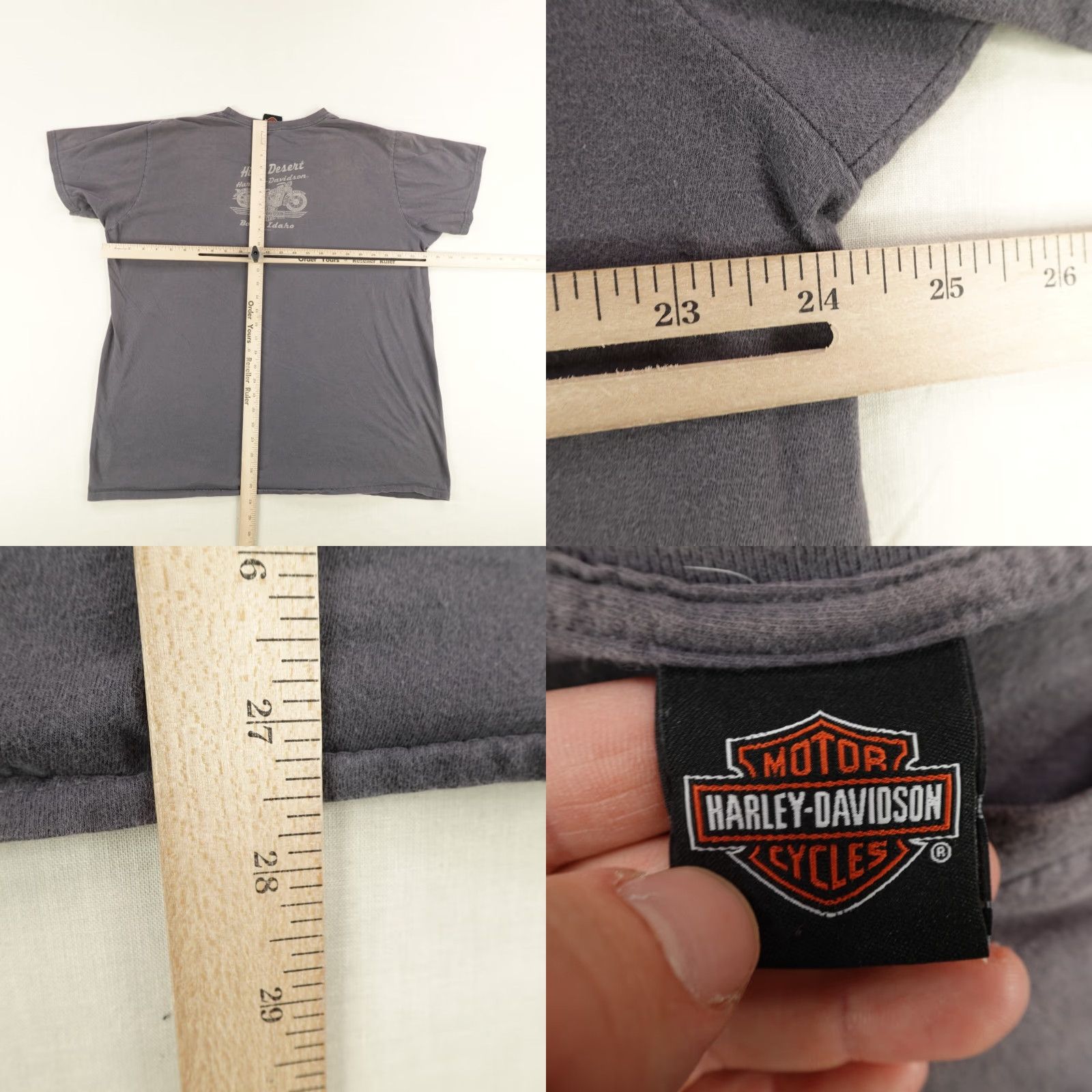 Harley Davidson Harley-Davidson Shirt Mens 2XL Gray Boise Idaho Motorcycles Biker High Desert Graphic Print Crew Neck Short Sleeve T-Shirt Size US XXL / EU 58 / 5 - 8 Thumbnail