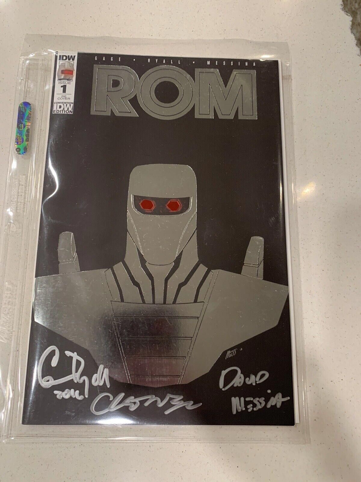Designer ROM #1 IDW Convention Re-Cover Signed Messina Gage Ryall Size ONE SIZE - 2 Thumbnail