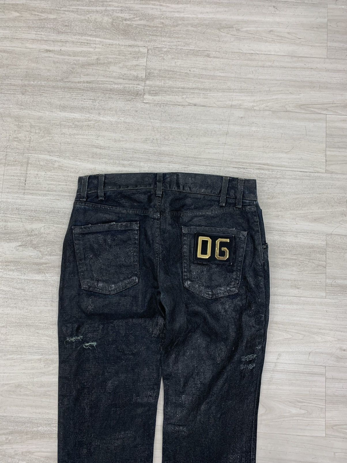 Dolce & Gabbana Dolce & gabbana waxed wide denim pantas Size US 32 / EU 48 - 7 Thumbnail