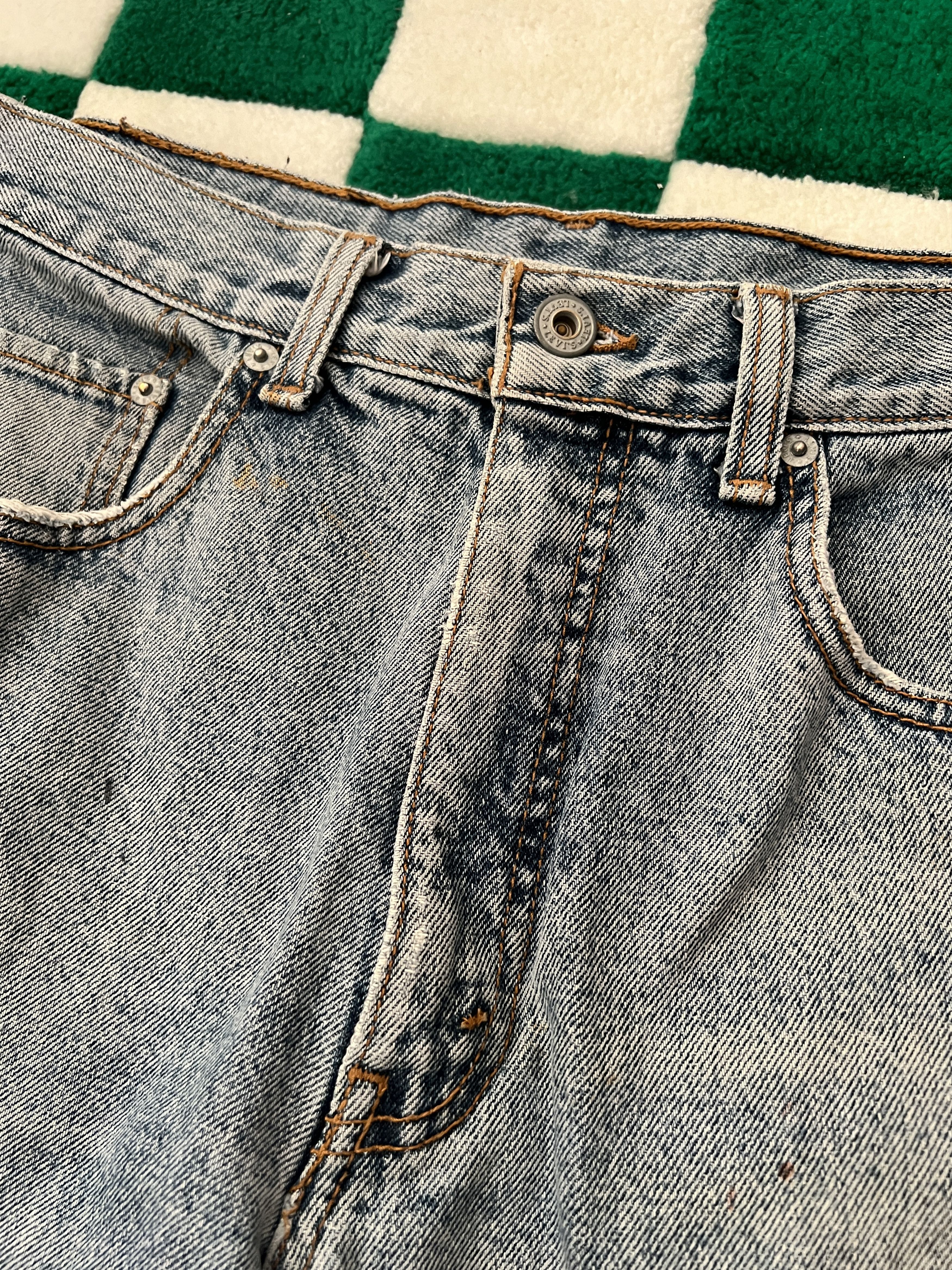 Levi's Vintage 90s Levis 627 Washed Denim Jeans Orange tab W34 L32 Size US 34 / EU 50 - 16 Thumbnail