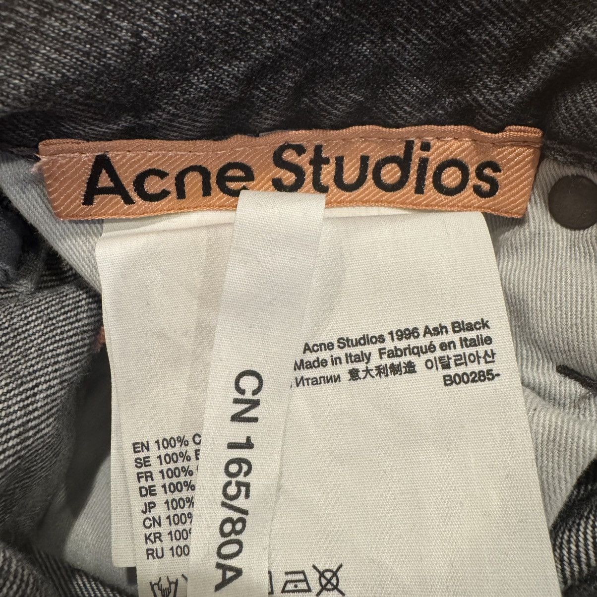 Acne Studios Acne Studios 1996 Ash Black Denim Jeans Regular Fit 29/30 Size US 29 - 6 Thumbnail