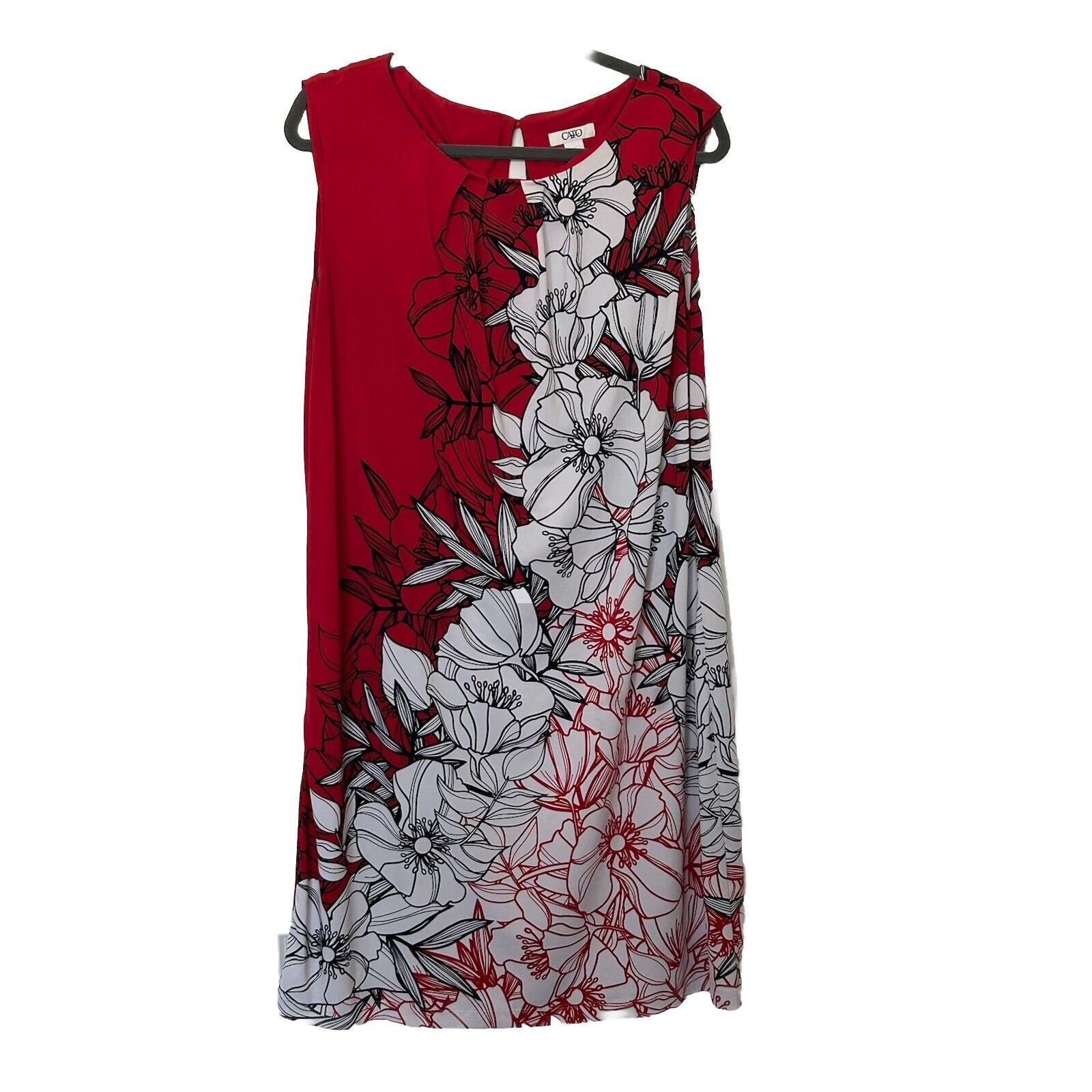 Other CATO Hawaiian DRESS Womens Hibiscus Flowers Sun Slip Sleevel Size XL / US 12-14 / IT 48-50 - 1 Thumbnail